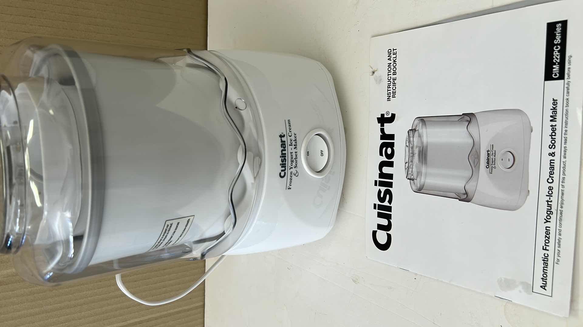 Photo 1 of CUISINART FROZEN YOGURT ICE CREAM MAKER