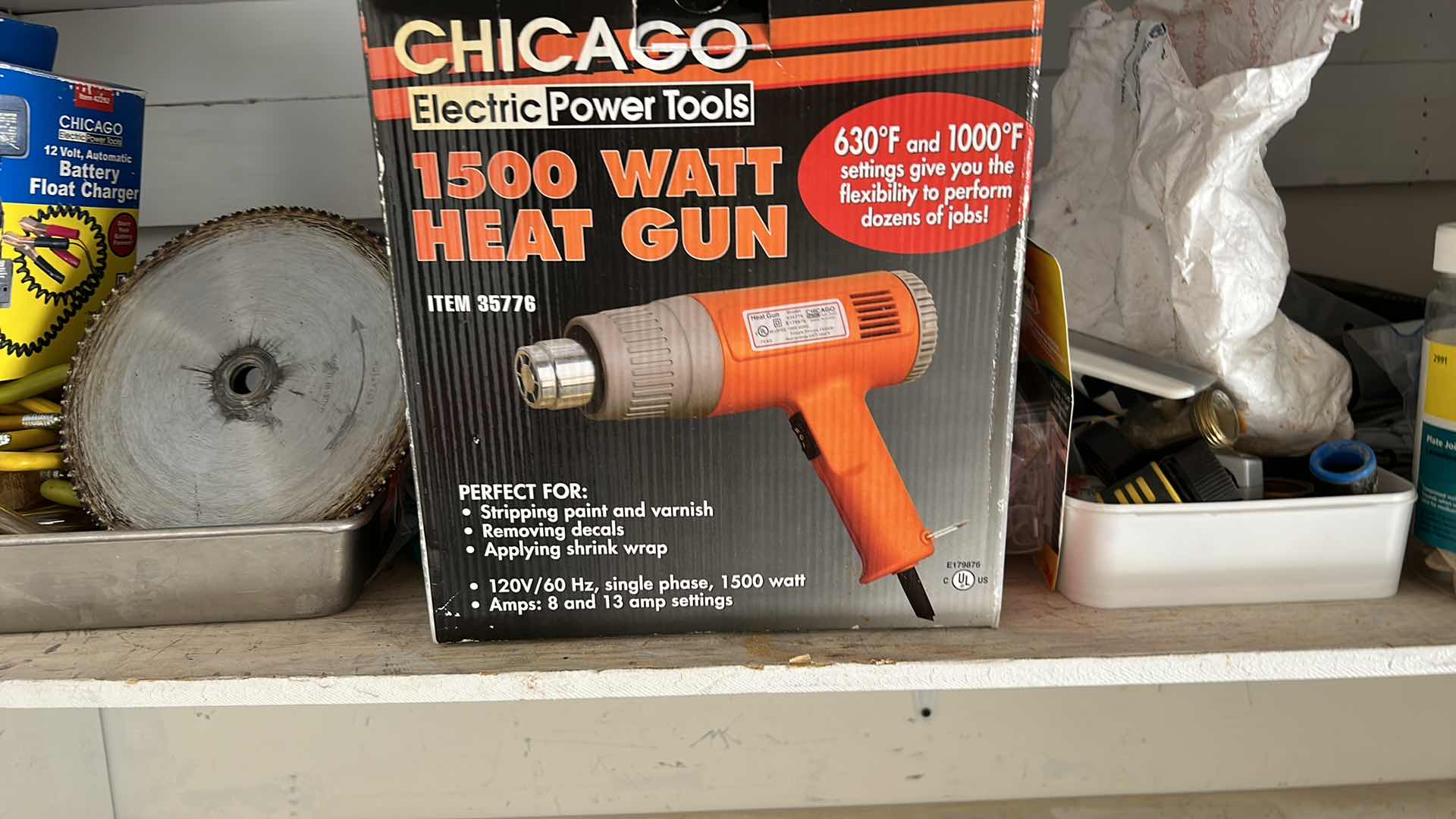 Photo 3 of CONTENTS OF SHELF IN GARAGE