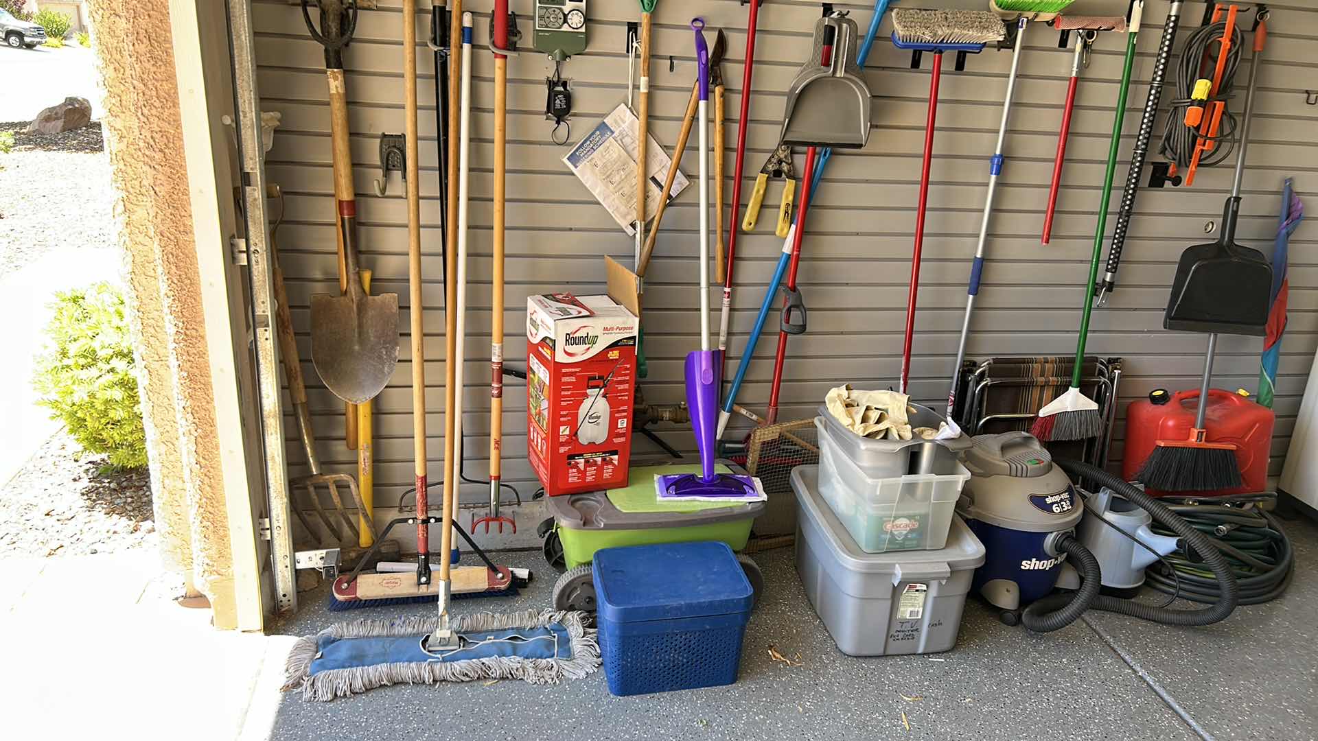 Photo 1 of CONTENTS OF SIDE WALL IN GARAGE INCLUDES LADDER (buyer to remove)