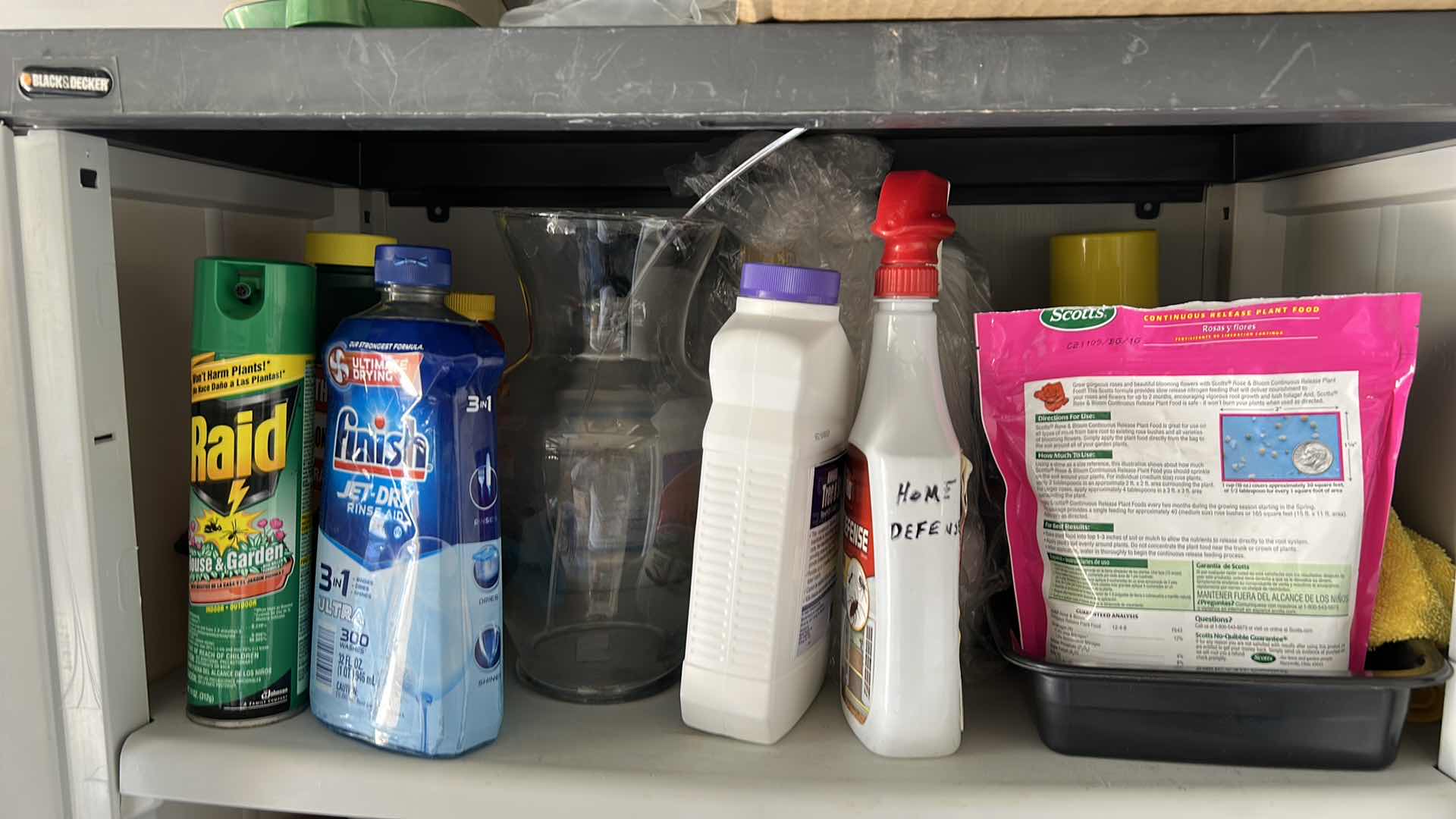 Photo 1 of BLACK AND DECKER STORAGE UNIT WITH CONTENTS 27” x 15” x H67.5”