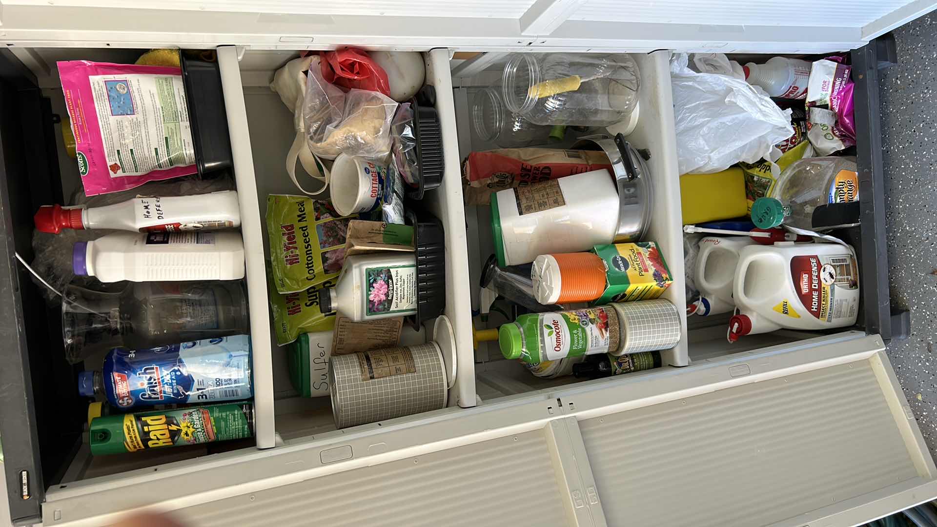 Photo 1 of BLACK AND DECKER STORAGE UNIT WITH CONTENTS 27” x 15” x H67.5”