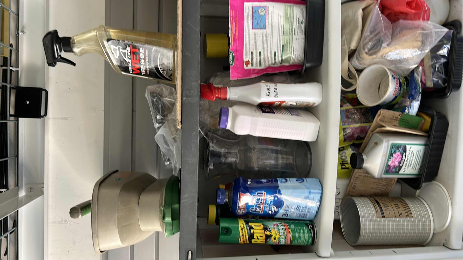 Photo 1 of BLACK AND DECKER STORAGE UNIT WITH CONTENTS 27” x 15” x H67.5”