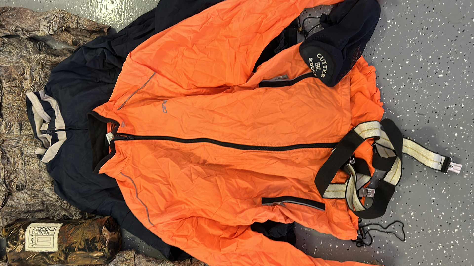 Photo 1 of MENS CAMO TOTE WITH CAMPING AND HUNTING GEAR