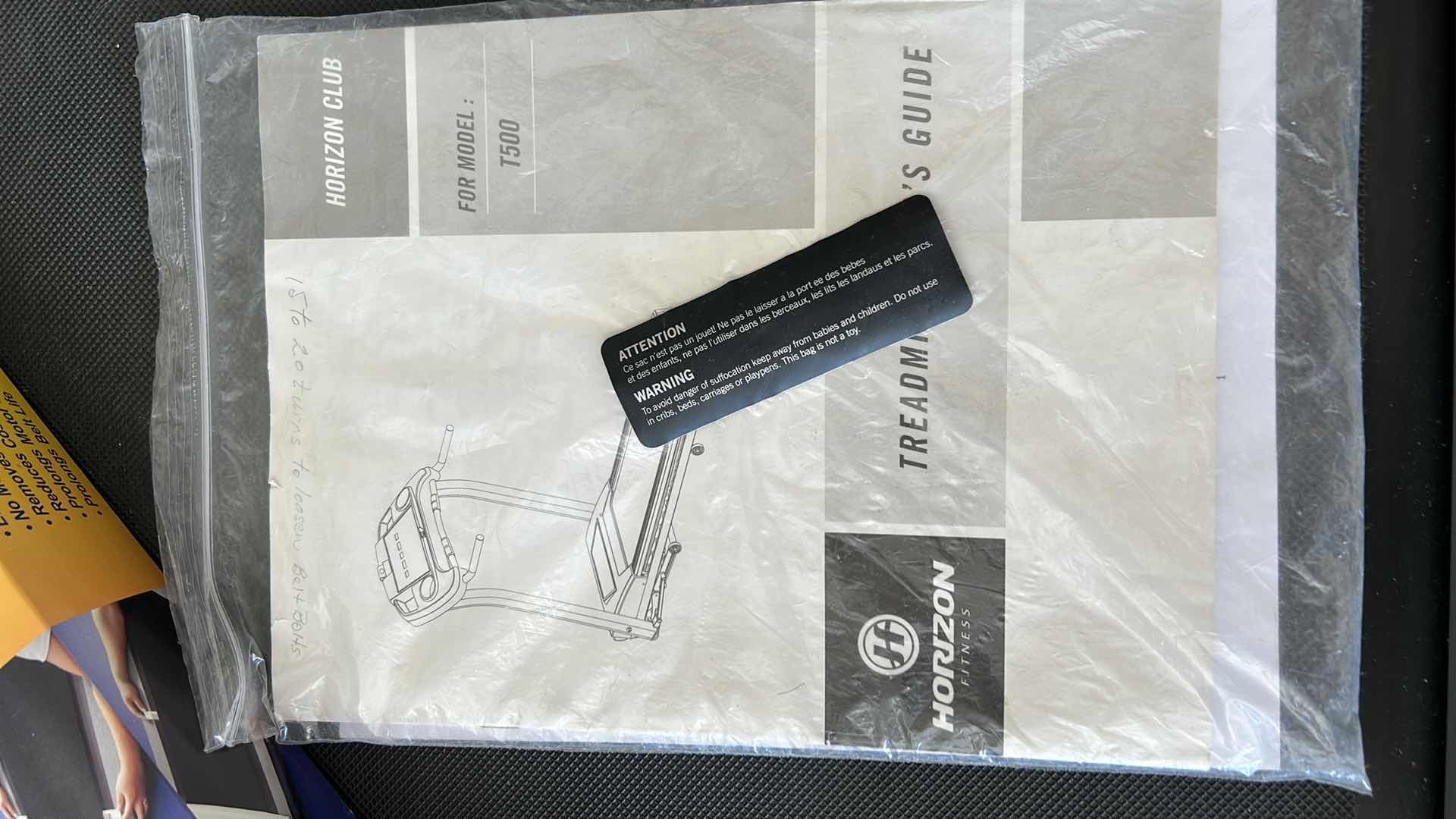 Photo 1 of HORIZON CLUB TREADMILL WITH OPERATING MANUEL