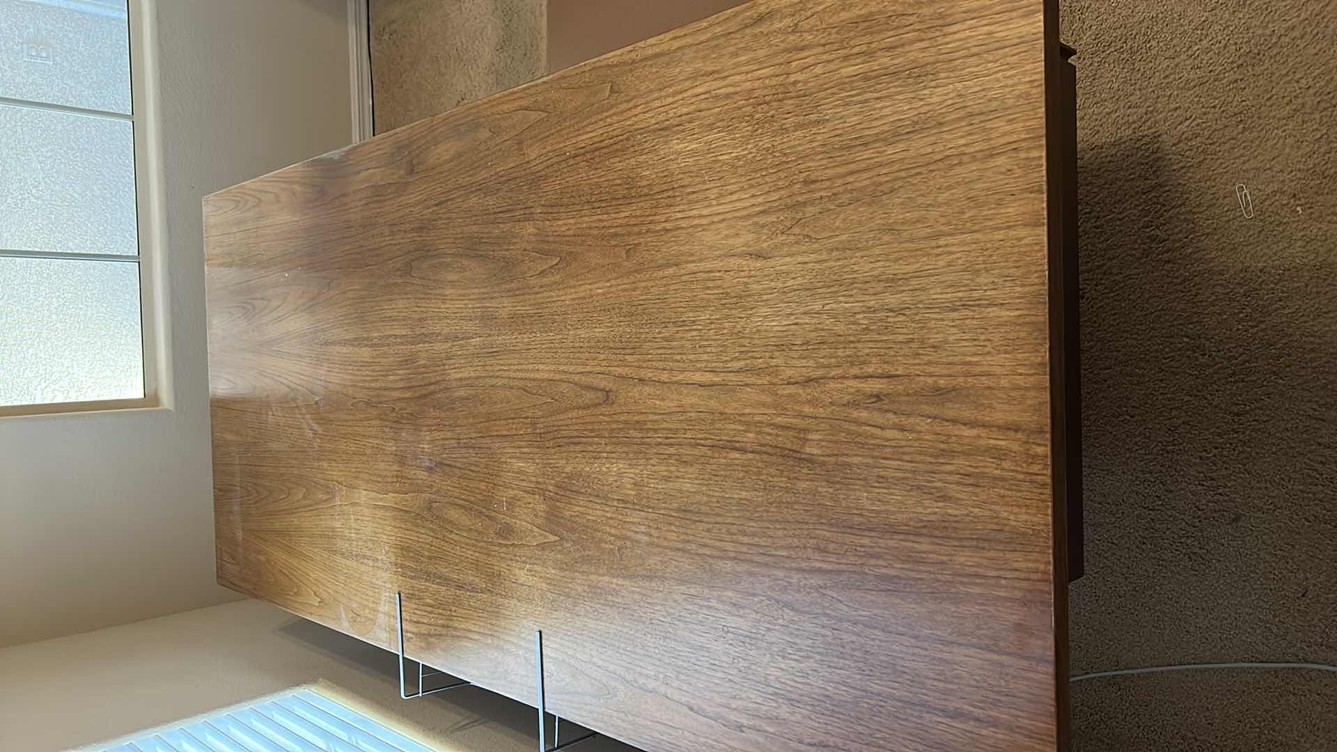 Photo 1 of HEAVY SOLID WOOD DESK 
77“ x 35“ x H27"