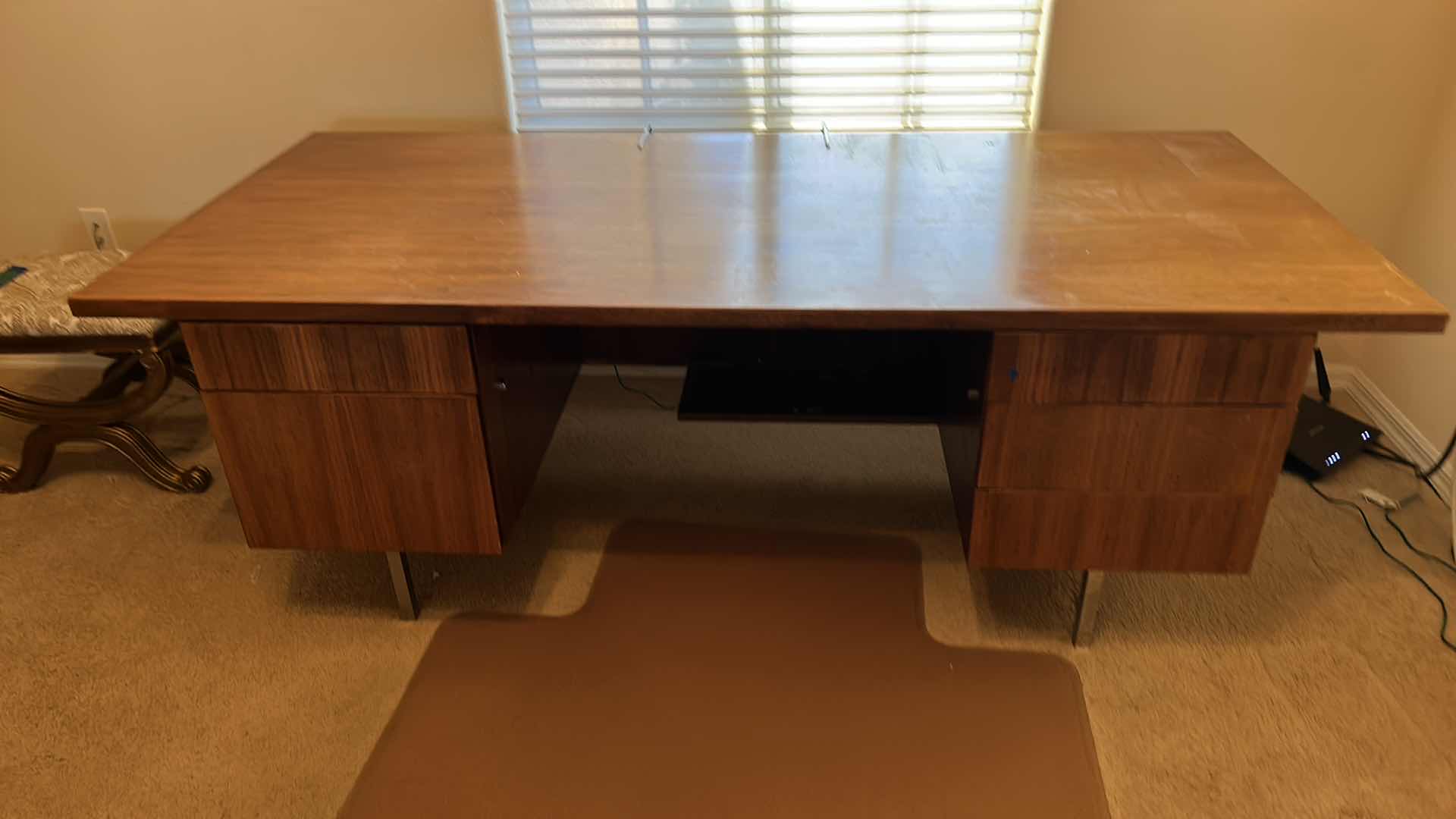 Photo 1 of HEAVY SOLID WOOD DESK 
77“ x 35“ x H27"
