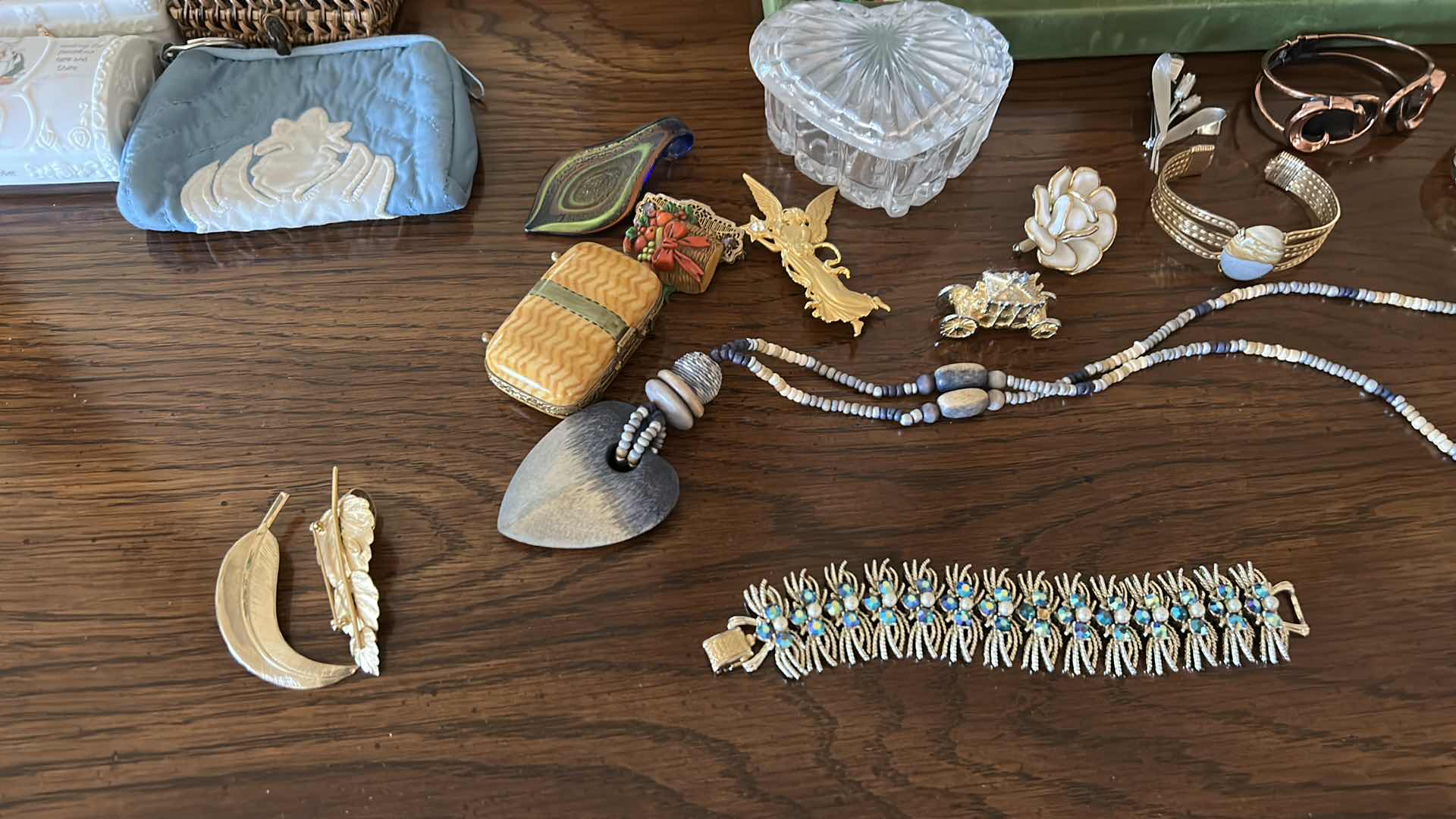 Photo 1 of COSTUME JEWELRY ASSORTMENT AND TRINKET BOXES