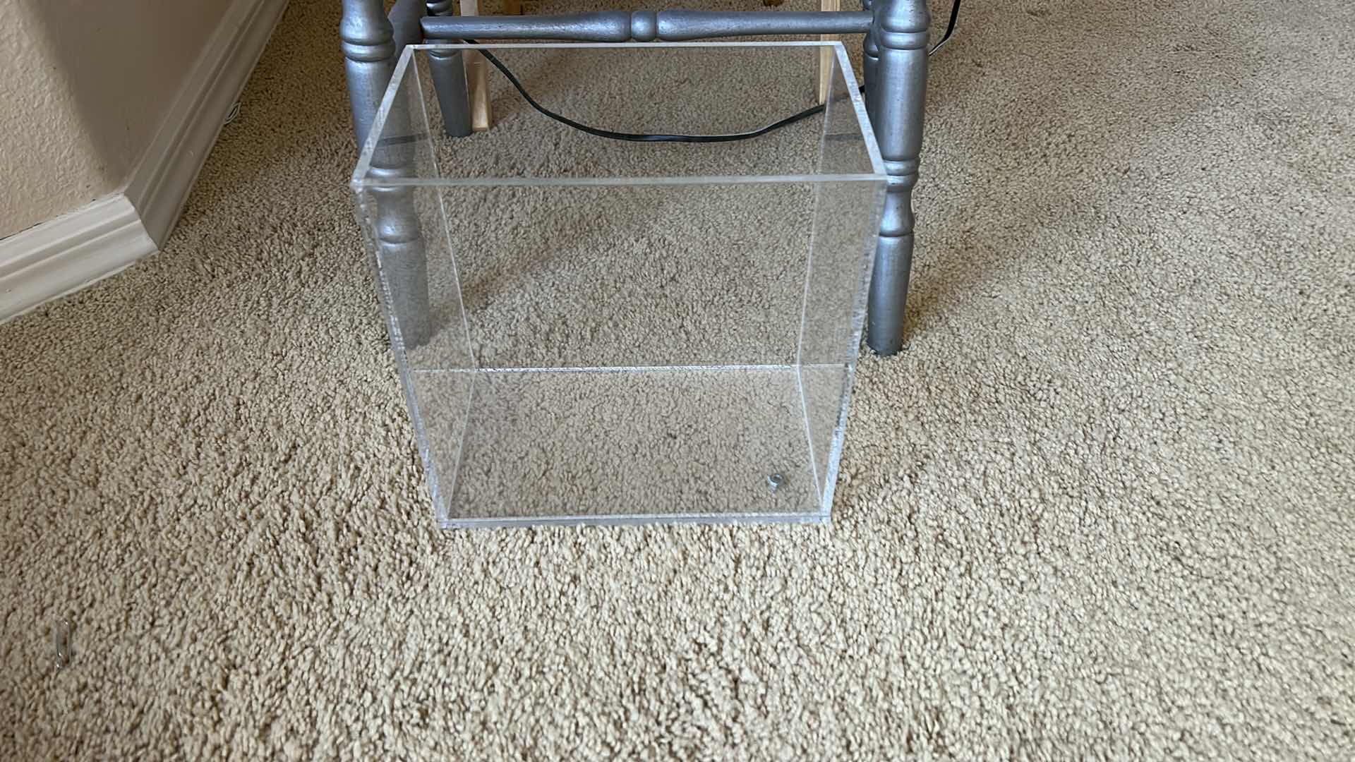 Photo 1 of Home decor and more -TV, tray, silver bench, acrylic box, and trinkets