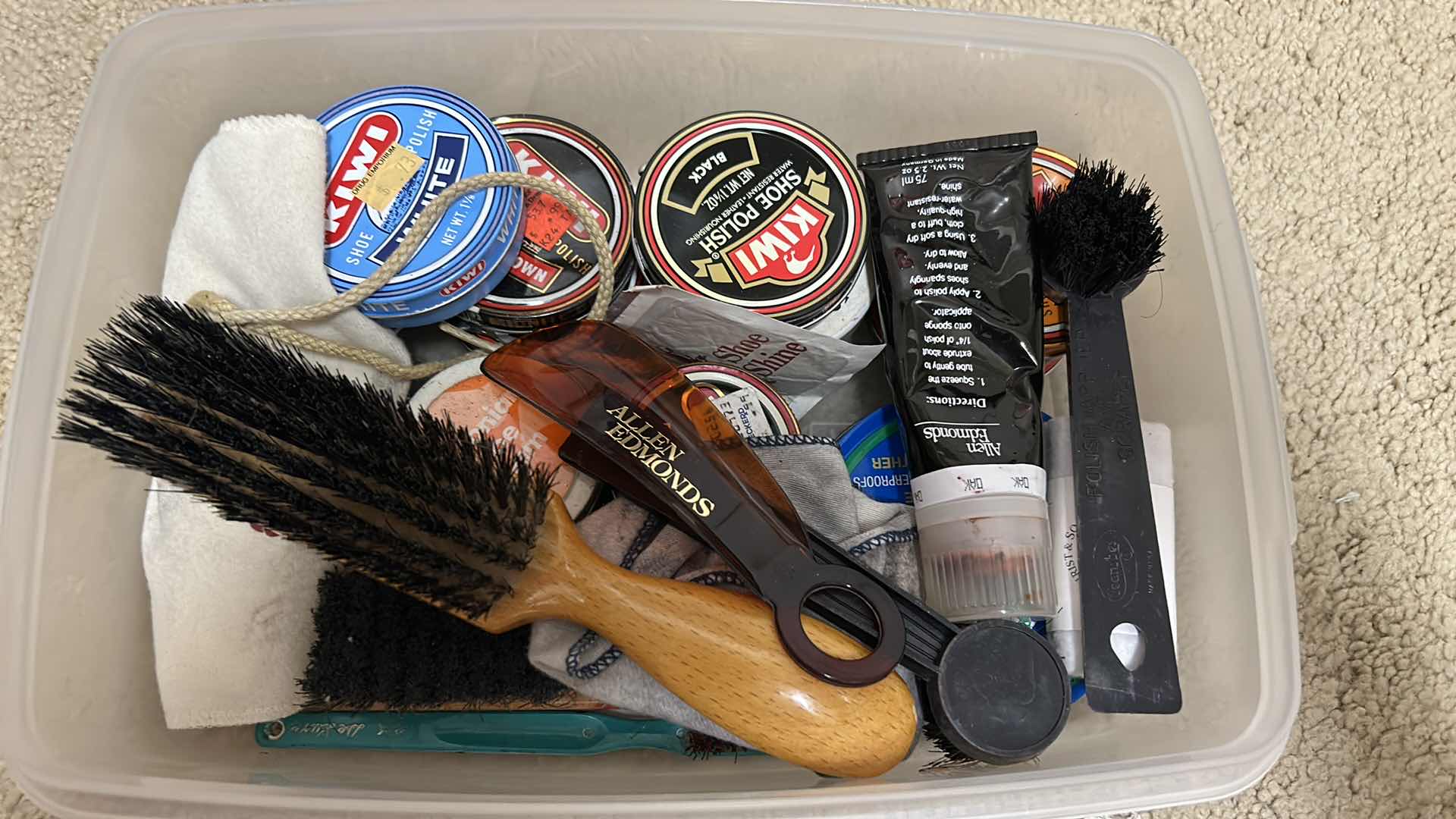 Photo 7 of Men’s shoes, size 11, with cleaning, accessories and polish