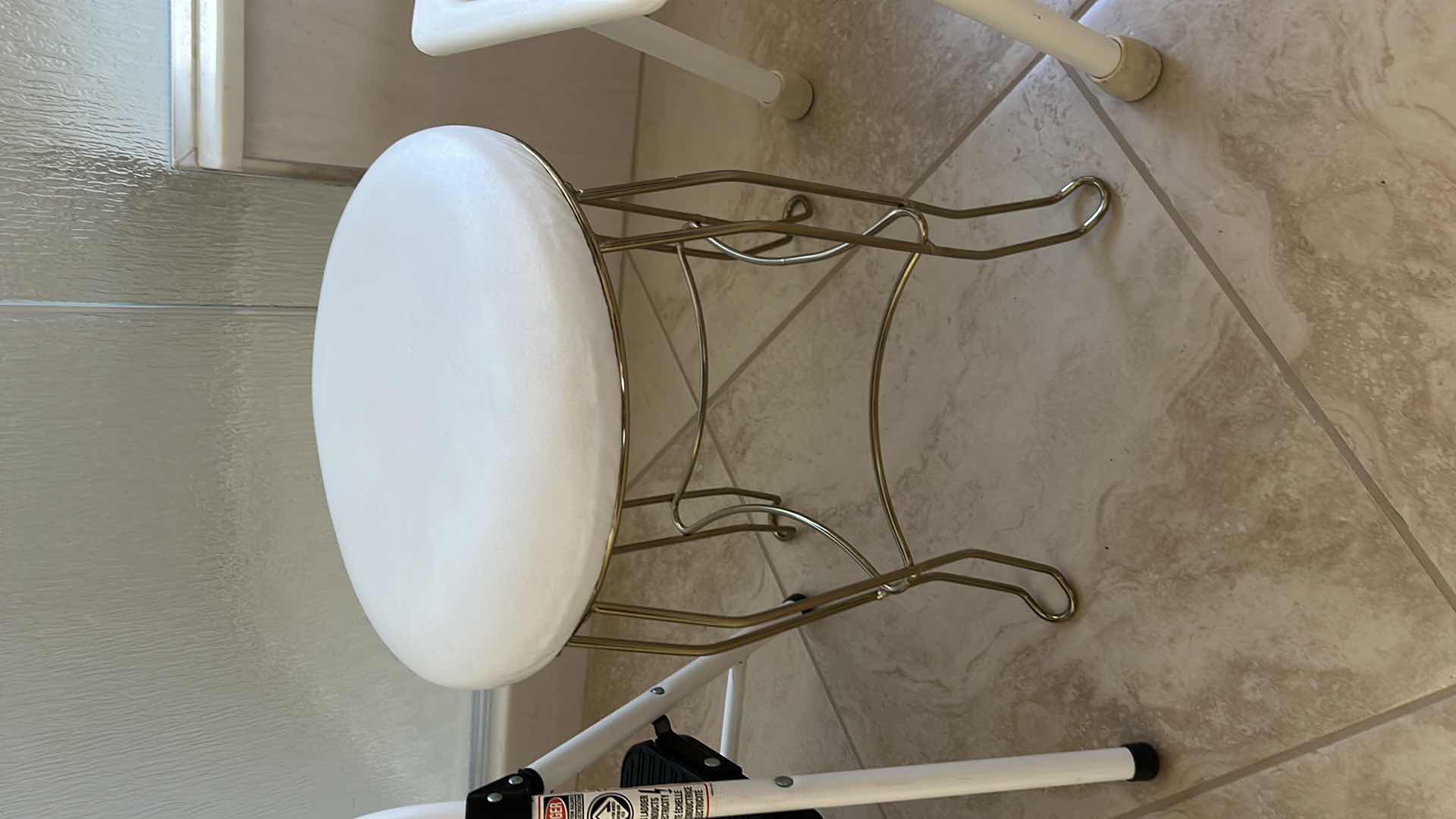 Photo 1 of 3 stools - stepstool, vanity stool, and shower stool