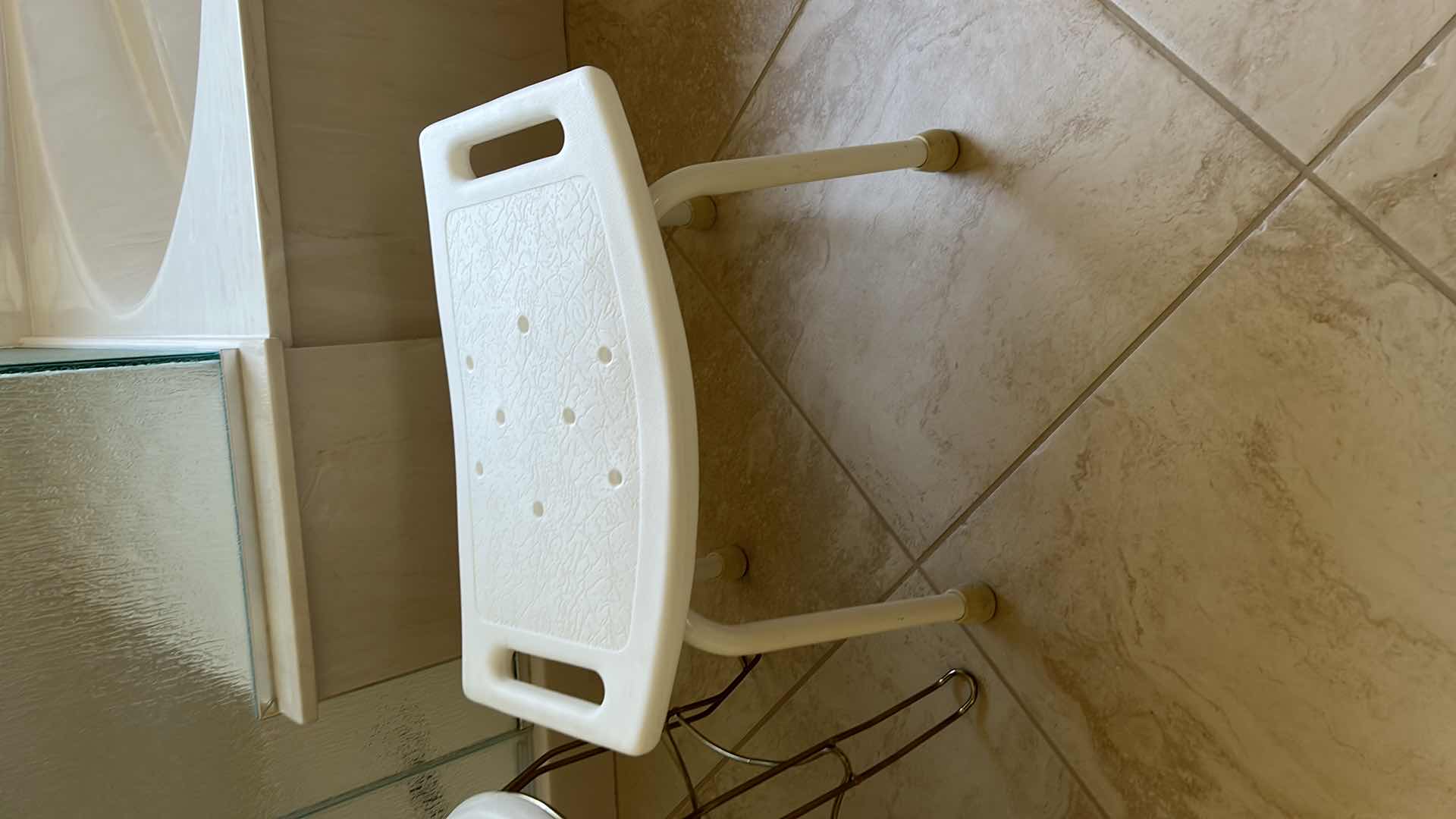 Photo 1 of 3 stools - stepstool, vanity stool, and shower stool