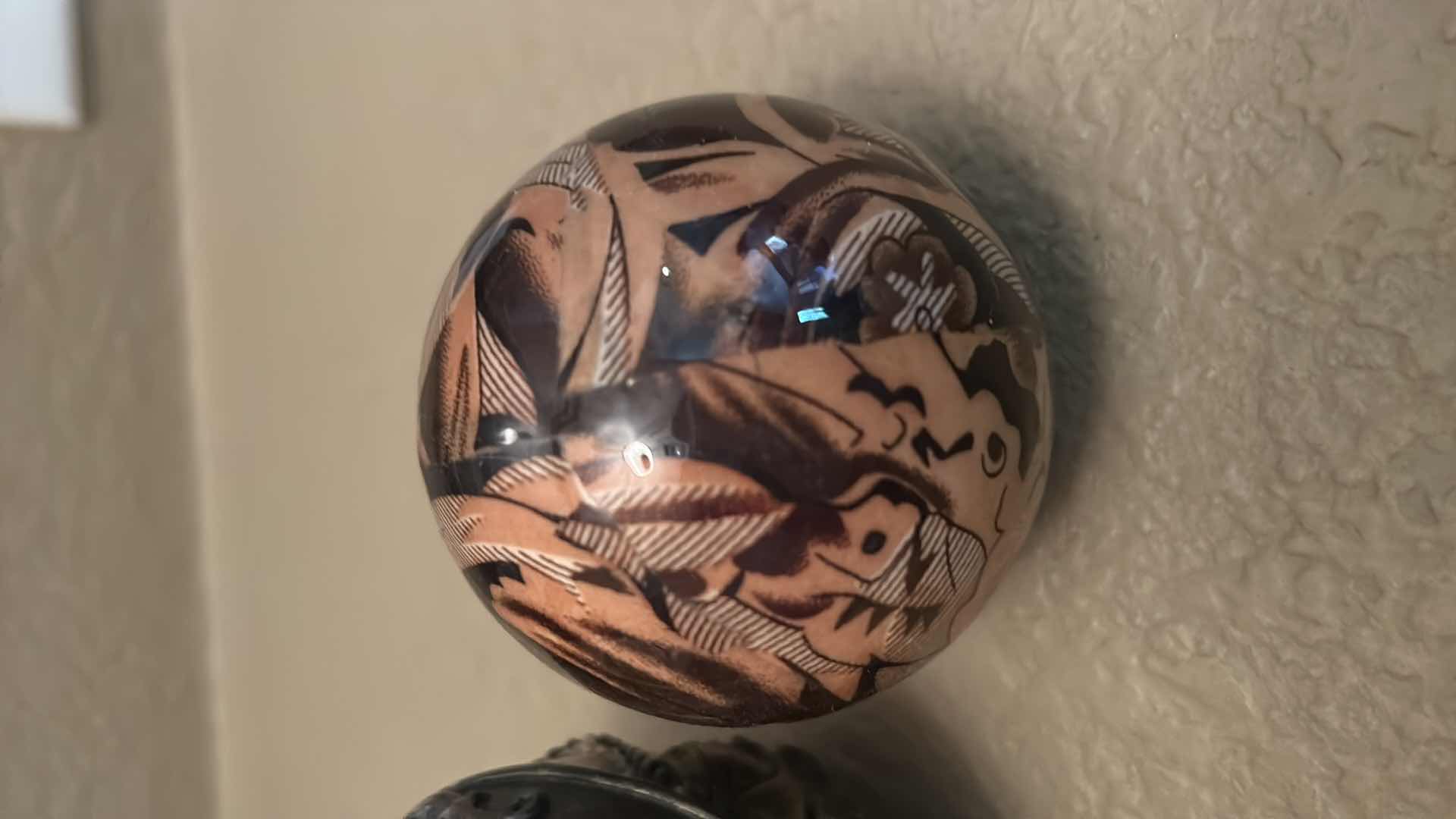 Photo 1 of METAL BASKET WITH DECORATIVE ORBS 17” x 11”