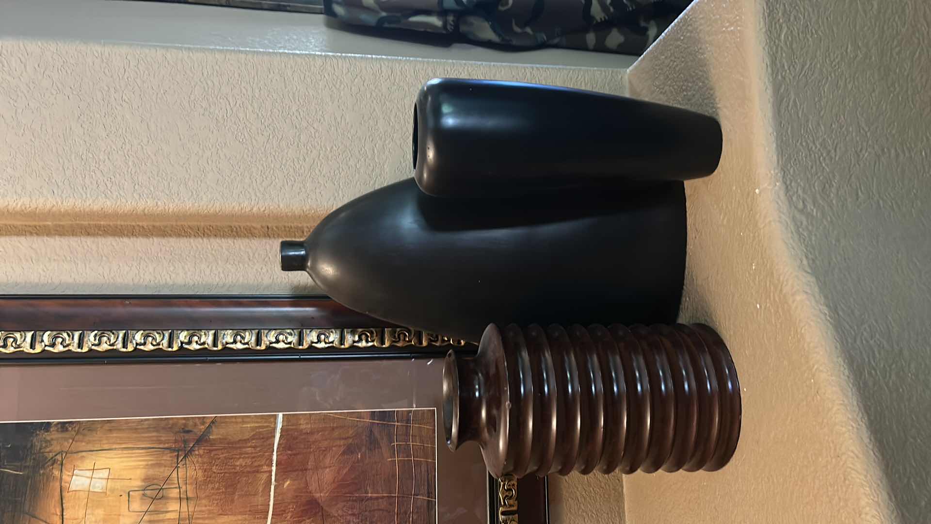 Photo 1 of 3 PC HOME DECOR - WOOD VASES (TALLEST 14” x H20”)