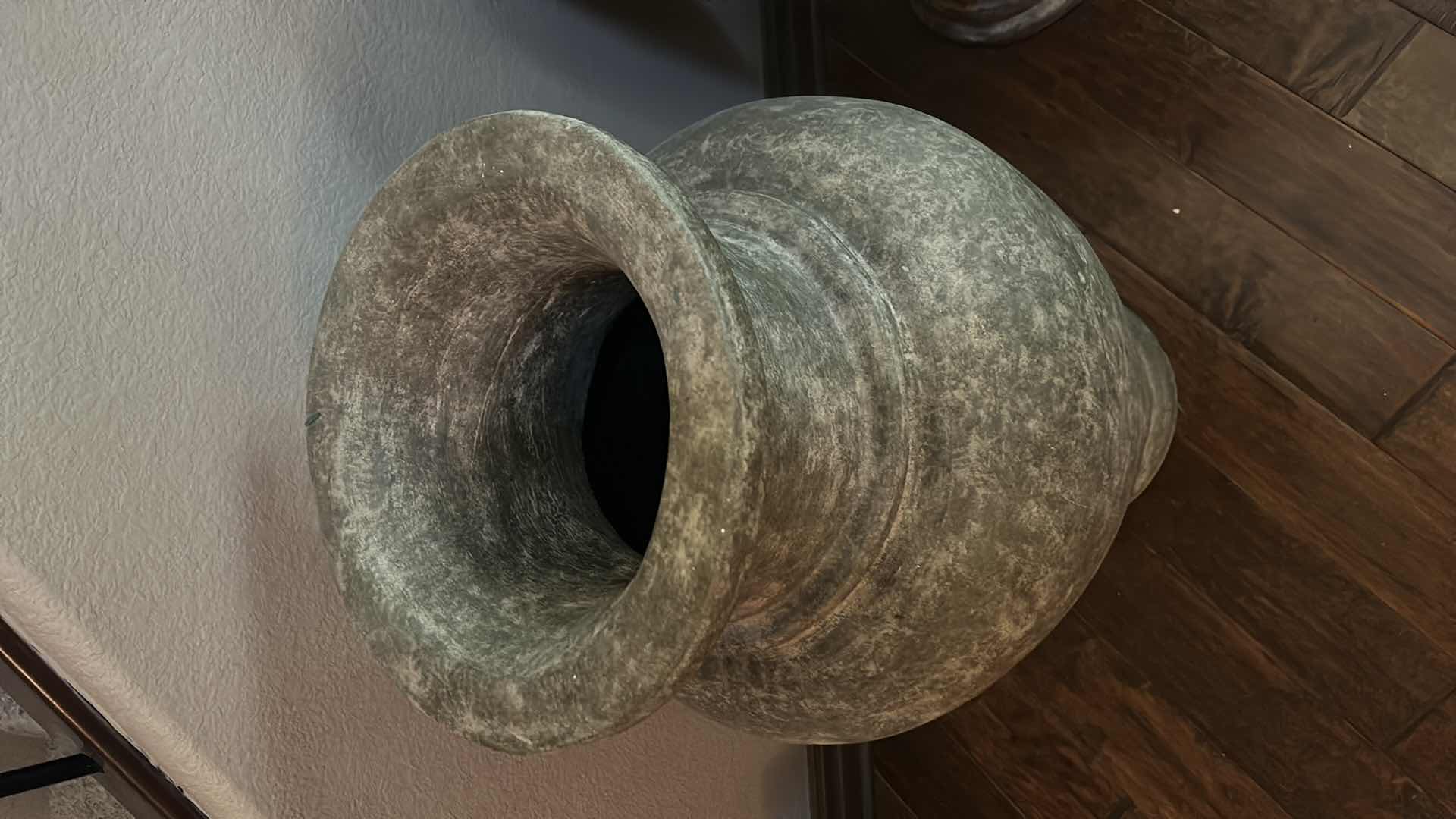 Photo 1 of LARGE HEAVY CERAMIC POTTERY VASE 22” x H38 1/2”