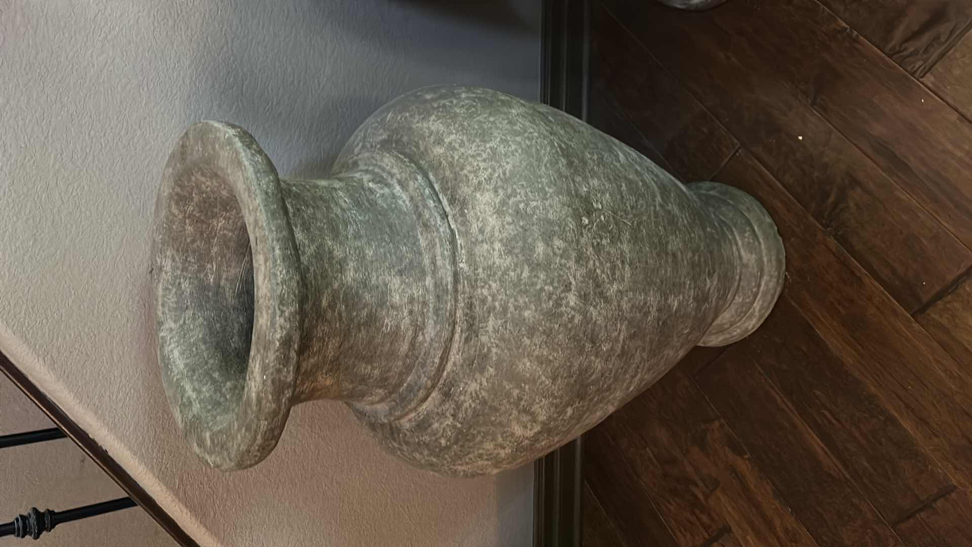 Photo 1 of LARGE HEAVY CERAMIC POTTERY VASE 22” x H38 1/2”