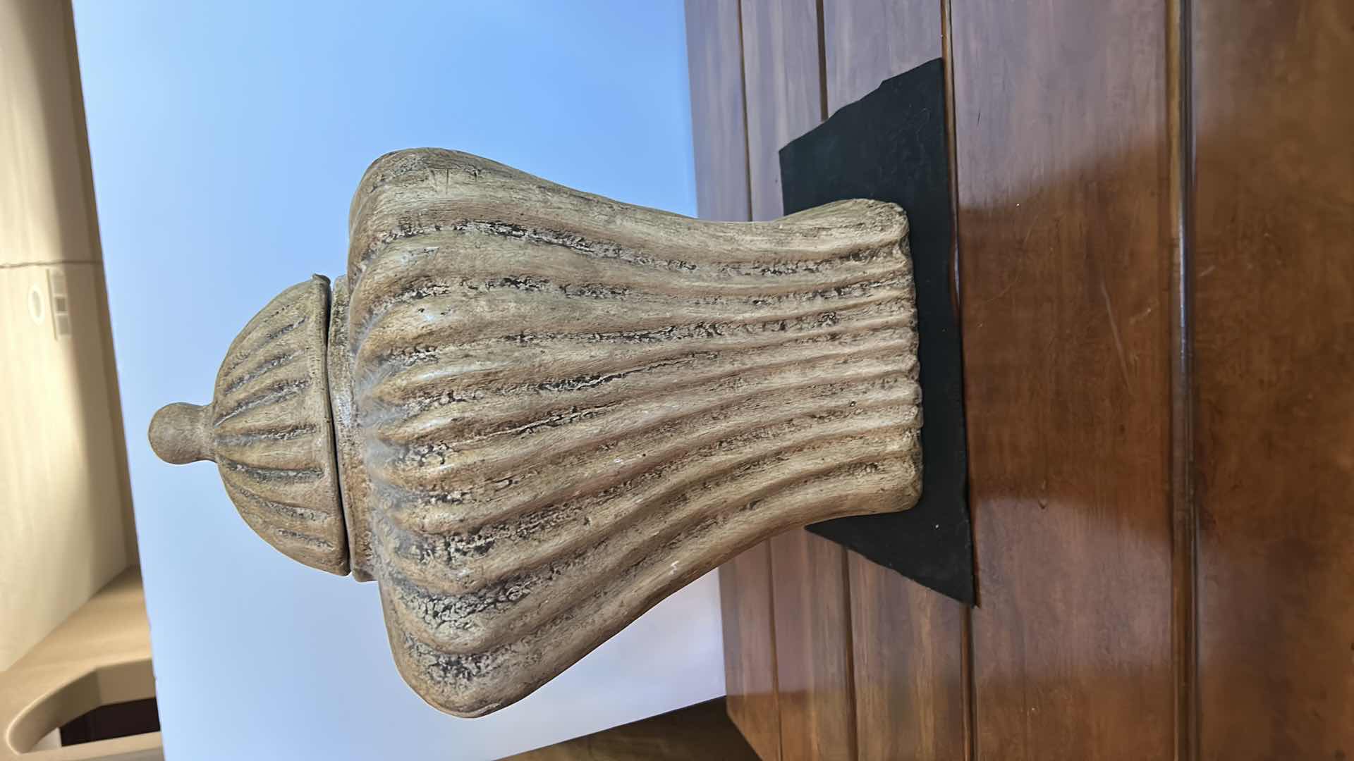 Photo 1 of CERAMIC JAR WITH LID  14” x 16”