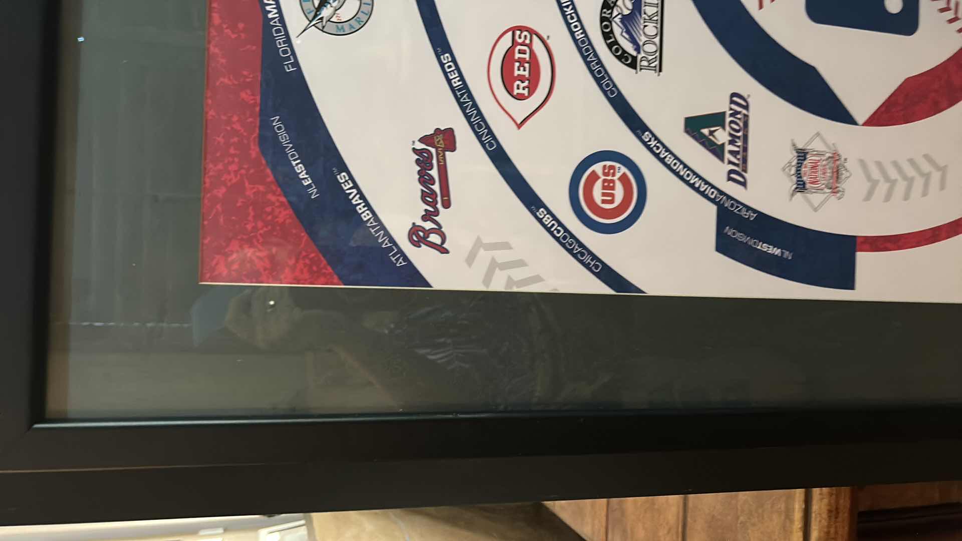 Photo 1 of MLB BASEBALL FRAMED ARTWORK