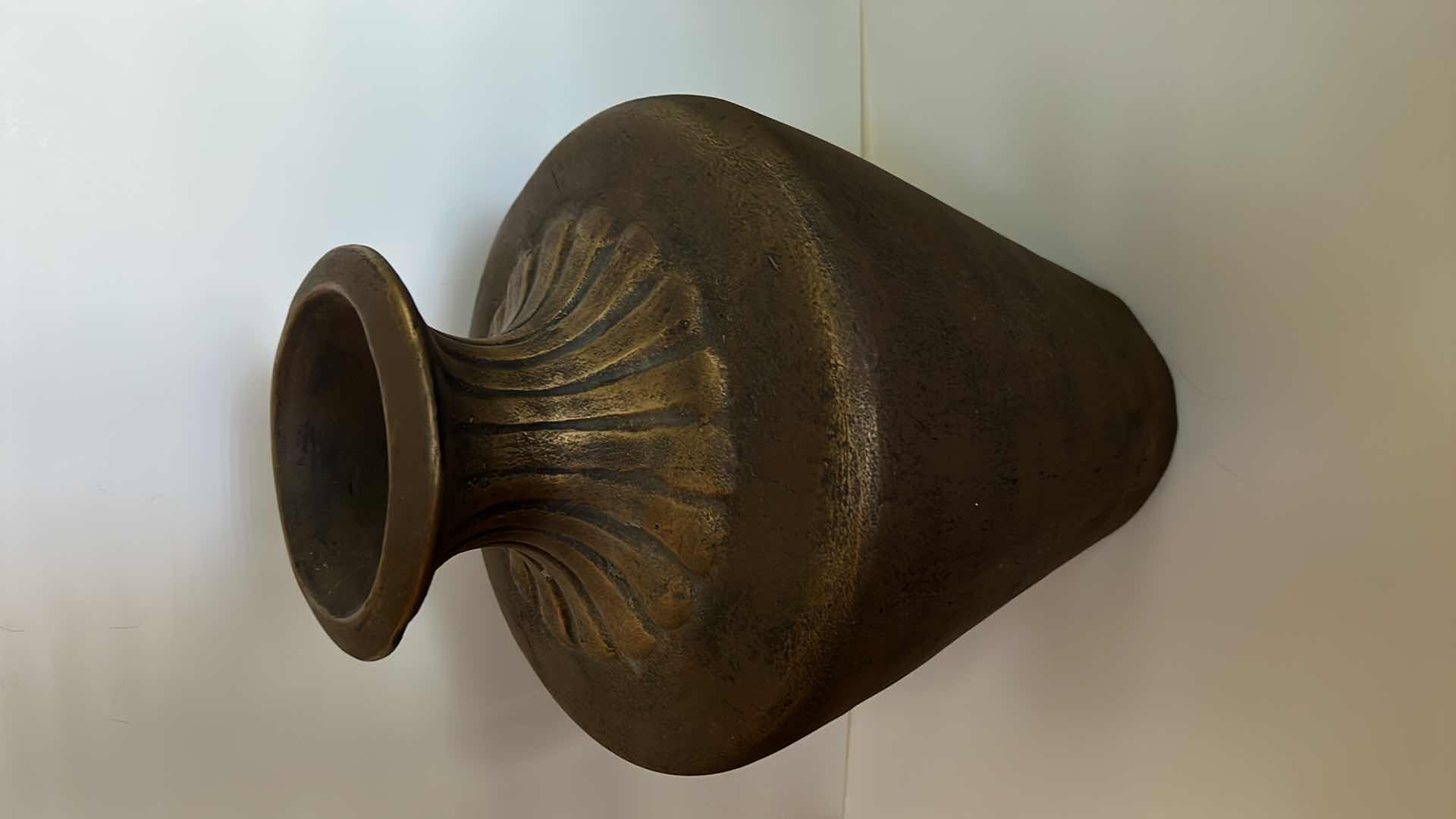 Photo 1 of AGED ANTIQUE GOLD VASE H21"