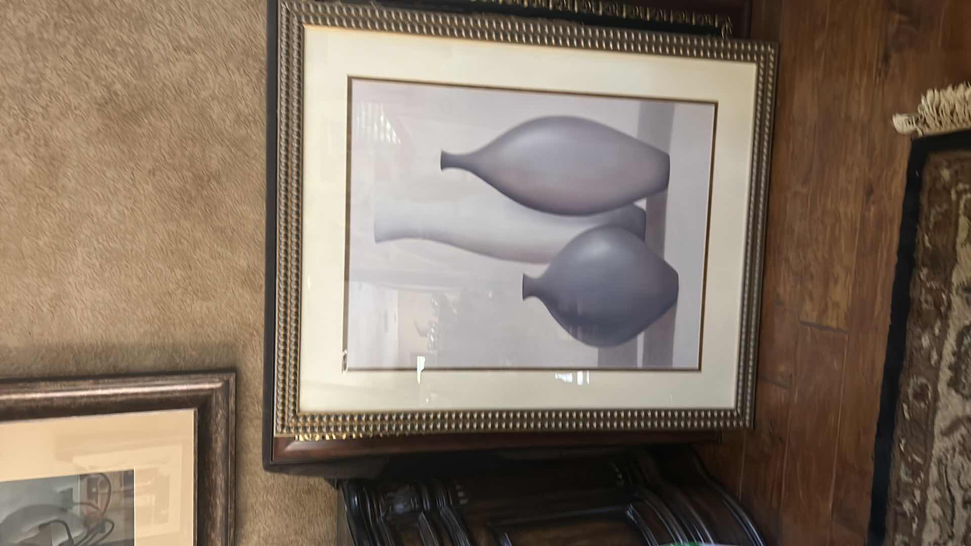 Photo 1 of LARGE STILL LIFE ARTWORK “ VASES” FRAMED 34 1/2” x 42 1/2”