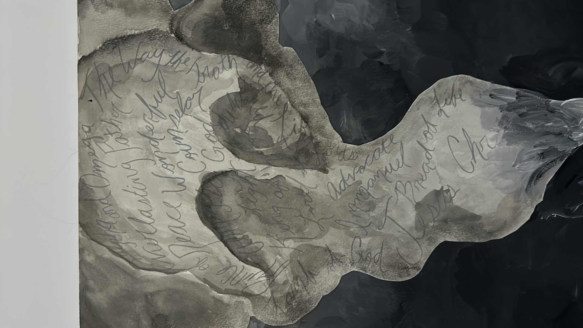 Photo 1 of 2 - ORIGINAL PAINT ON CANVAS UNFRAMED ARTWORK. LARGEST  17” x H28 1/2”.