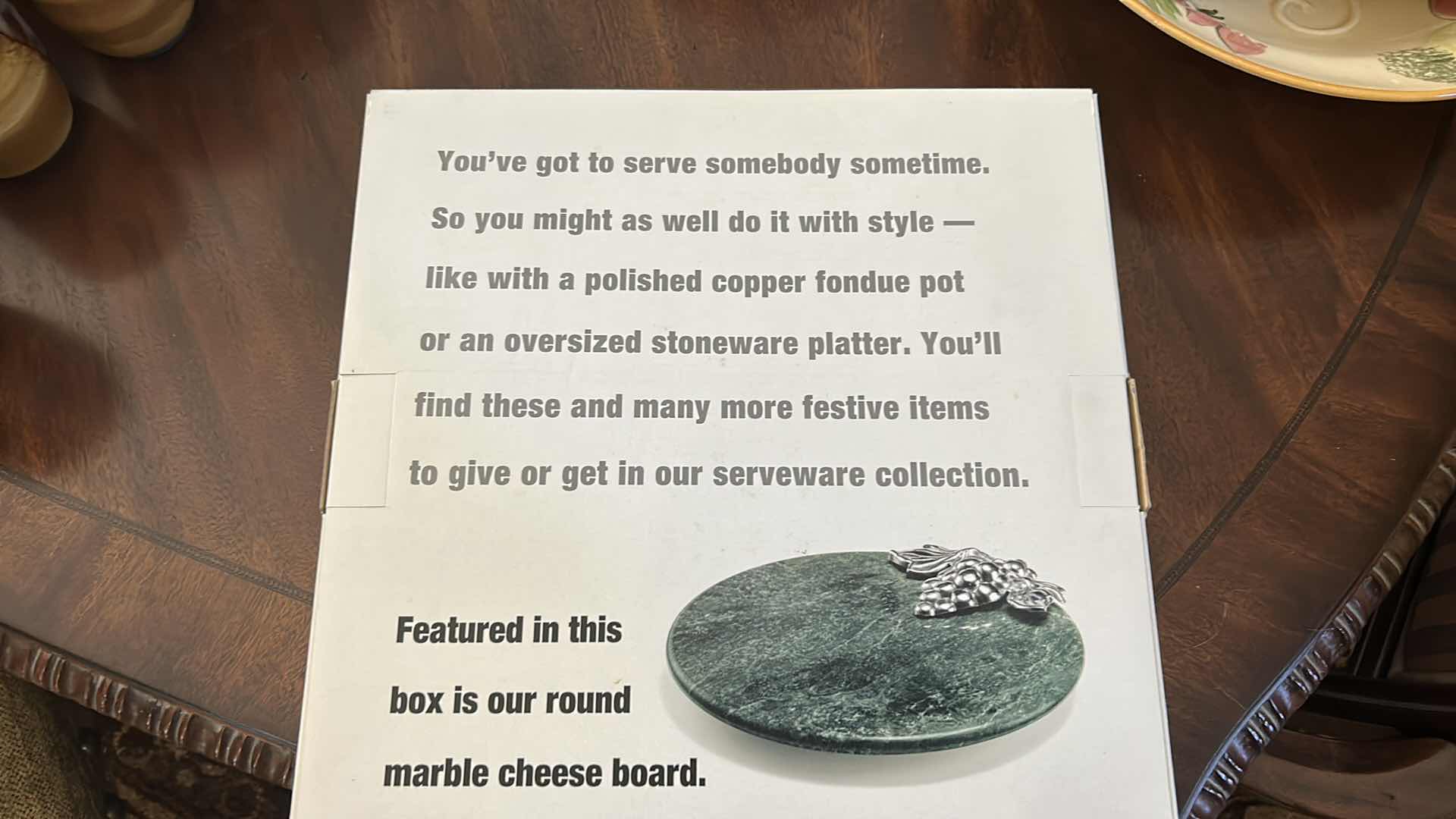 Photo 1 of KITCHEN ACCESSORIES -  "THE SELLER" 14" MARBLE LAZY SUSAN