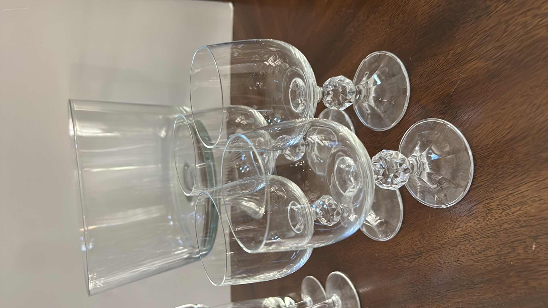 Photo 1 of CRYSTAL ASSORTMENT - STEMWARE, DECANTER AND COMPOTE / DESSERT BOWL 