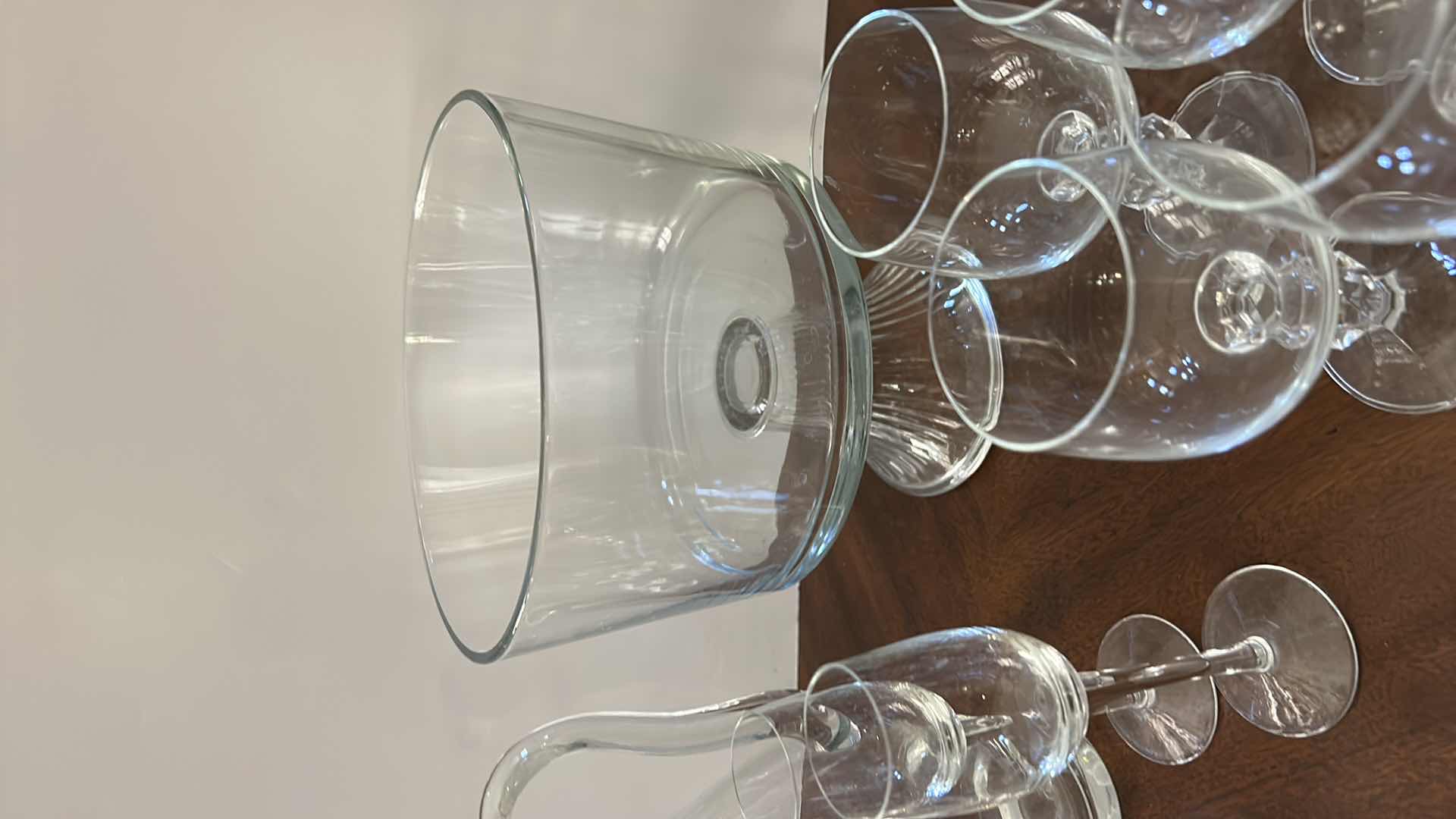 Photo 1 of CRYSTAL ASSORTMENT - STEMWARE, DECANTER AND COMPOTE / DESSERT BOWL 