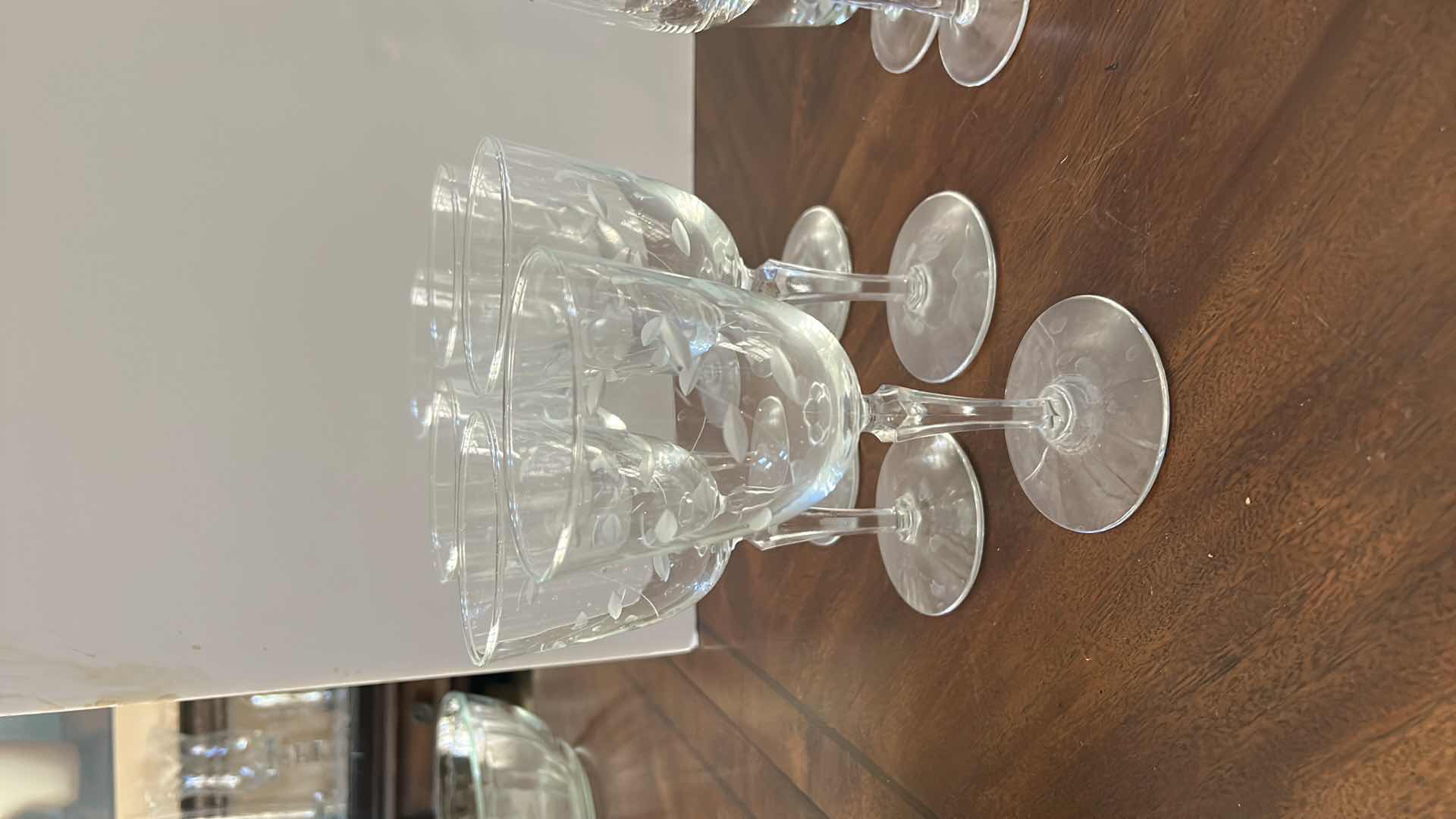 Photo 1 of CRYSTAL ASSORTMENT - STEMWARE, DECANTER AND COMPOTE / DESSERT BOWL 