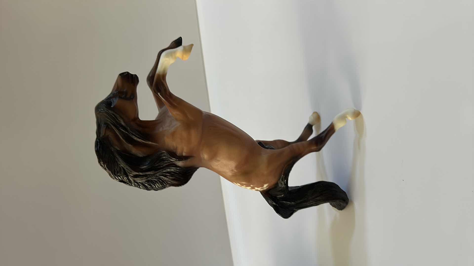 Photo 1 of 3 RESIN HORSE FIGURINES (THE TALLEST IS 10.5")