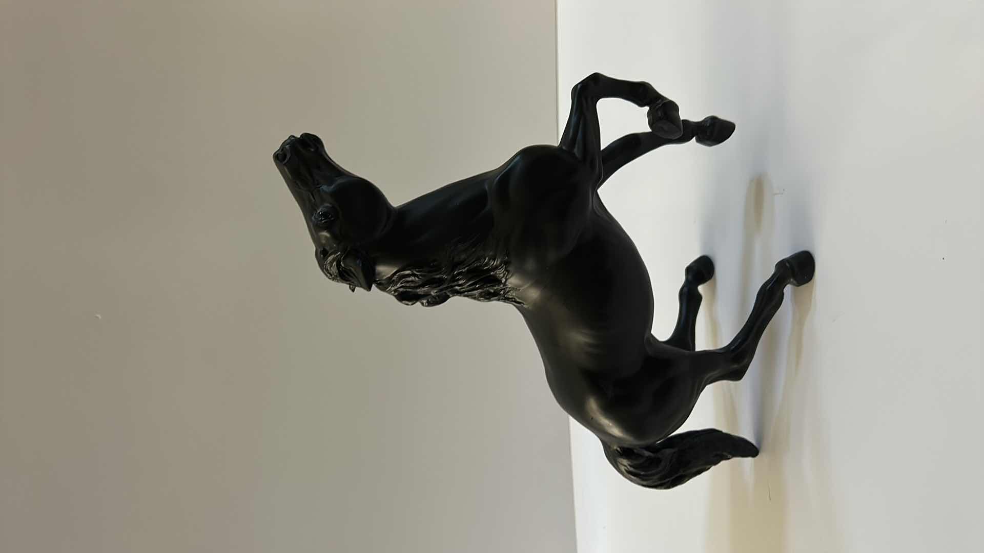 Photo 1 of 3 RESIN HORSE FIGURINES (THE TALLEST IS 10.5")