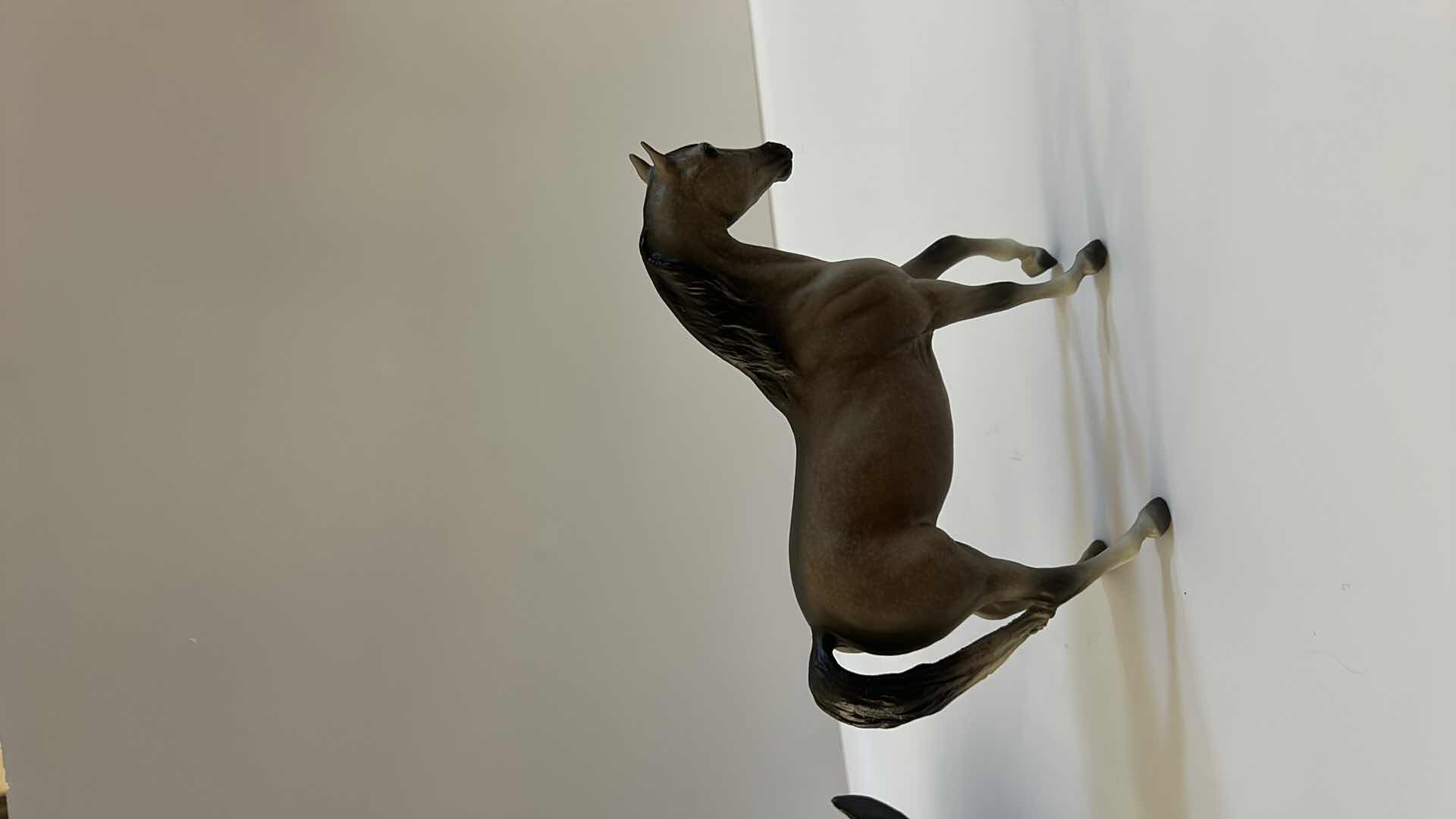 Photo 1 of 3 RESIN HORSE FIGURINES (THE TALLEST IS 10.5")