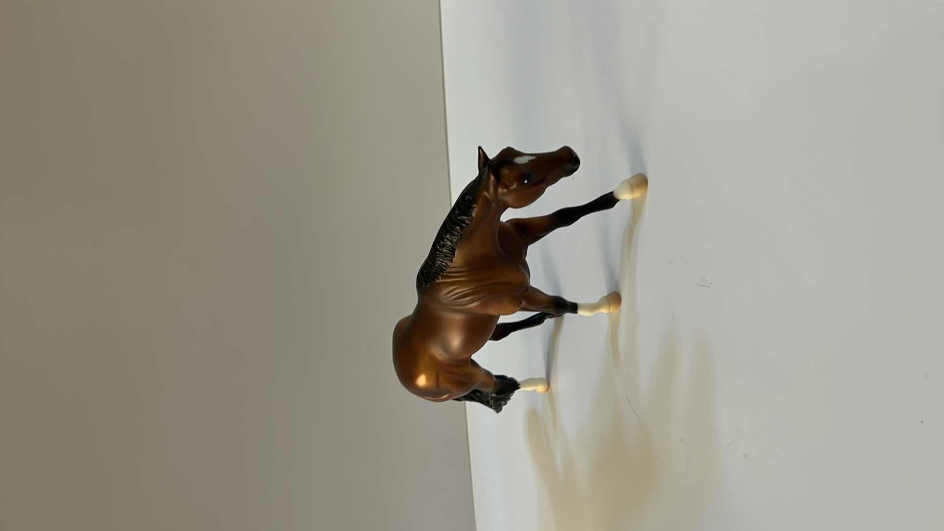Photo 1 of 4 COLLECTIBLE FIGURES, 3 RESIN HORSES AND A DOG (TALLES HORSE IS 6")