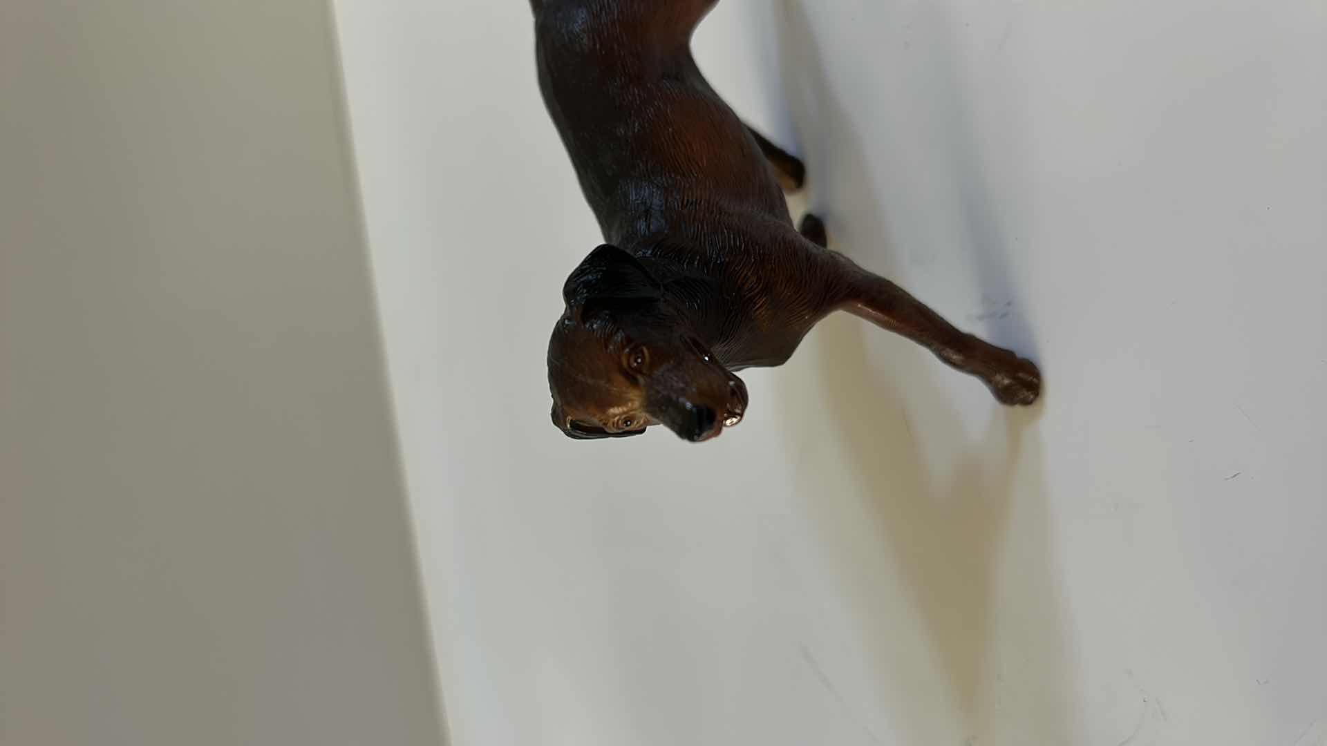 Photo 1 of 4 COLLECTIBLE FIGURES, 3 RESIN HORSES AND A DOG (TALLES HORSE IS 6")