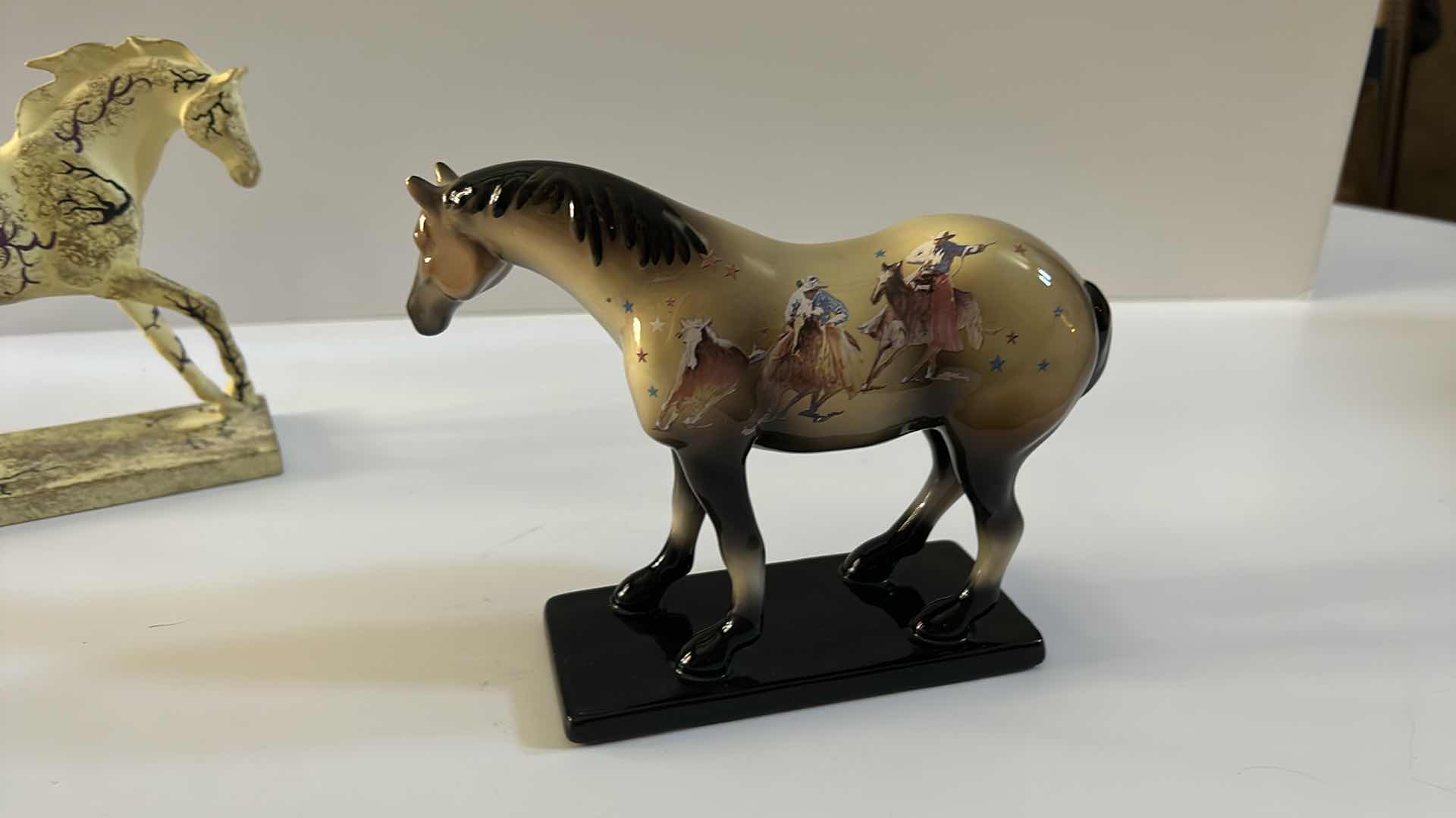 Photo 1 of 2 - COLLECTIBLE HORSE FIGURINES "THE TRAIL OF PAINTED PONIES" 