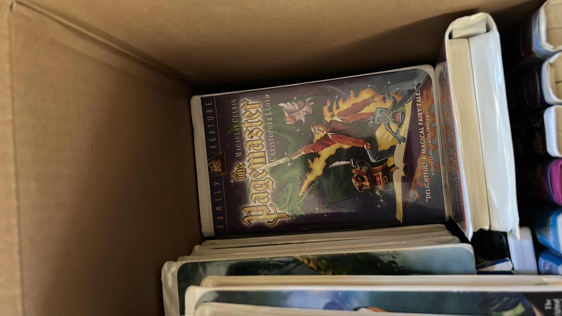 Photo 1 of BOX FULL OF CHILDRENS WALT DISNEY VIDEOS AND MORE 