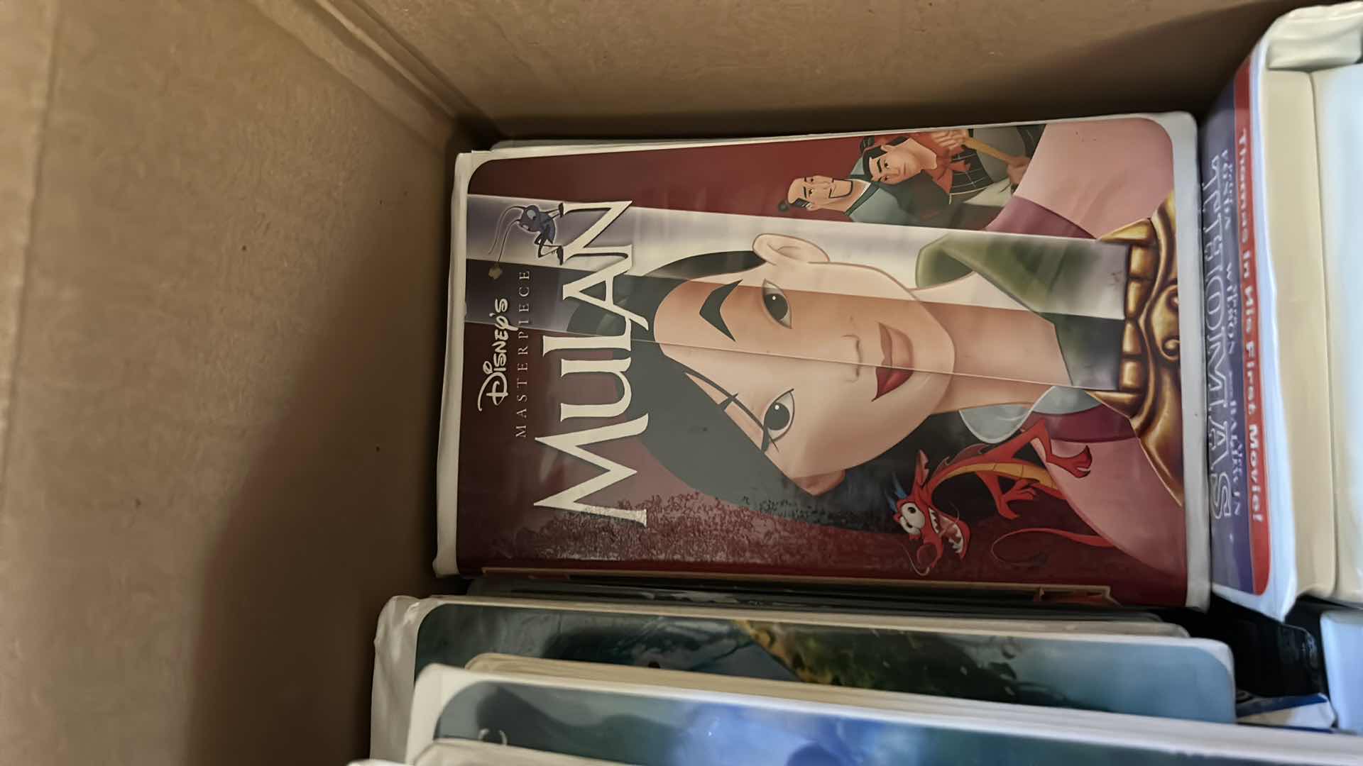 Photo 1 of BOX FULL OF CHILDRENS WALT DISNEY VIDEOS AND MORE 