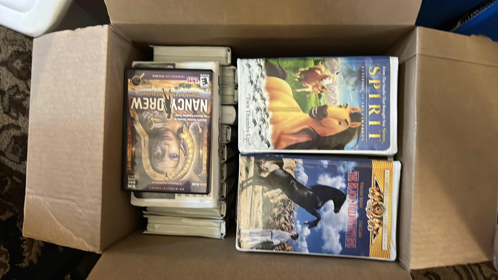 Photo 1 of BOX FULL OF CHILDRENS WALT DISNEY VIDEOS AND MORE 