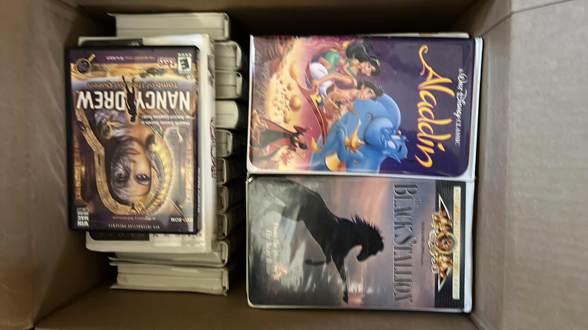 Photo 1 of BOX FULL OF CHILDRENS WALT DISNEY VIDEOS AND MORE 