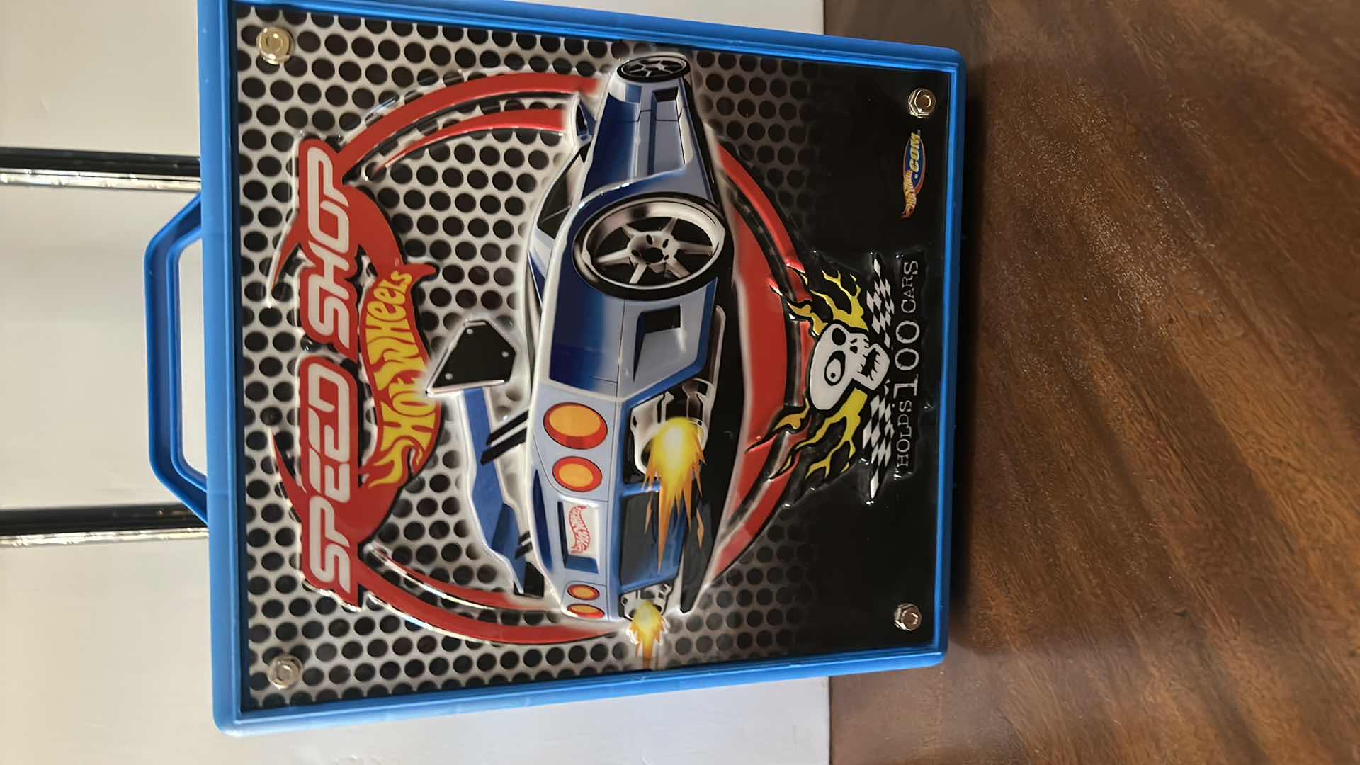 Photo 1 of COLLECTIBLE TOYS - HOT WHEELS CARS IN SPEED SHOP CARRYING CASE HOLDS 100 CARS