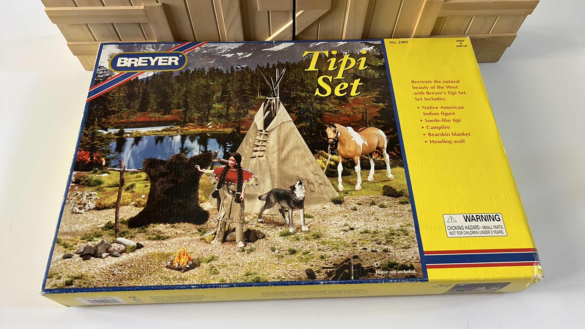 Photo 1 of CHILDREN'S WOOD BARN AND TEEPEE SET (BARN IS 22” x 19”)
