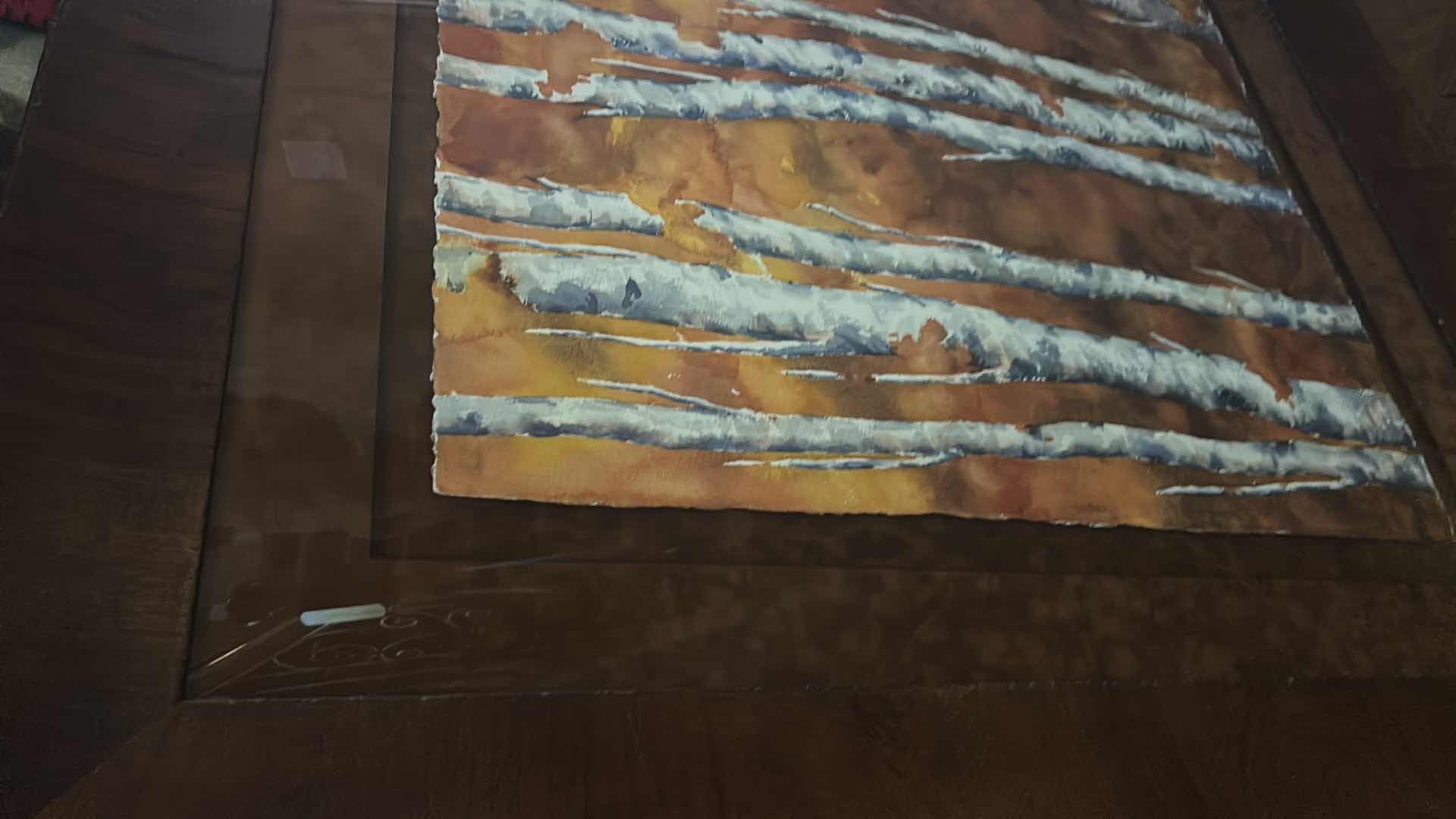 Photo 1 of BIRCH TREE LARGE ARTWORK FRAMED 57” x 45 1/2”