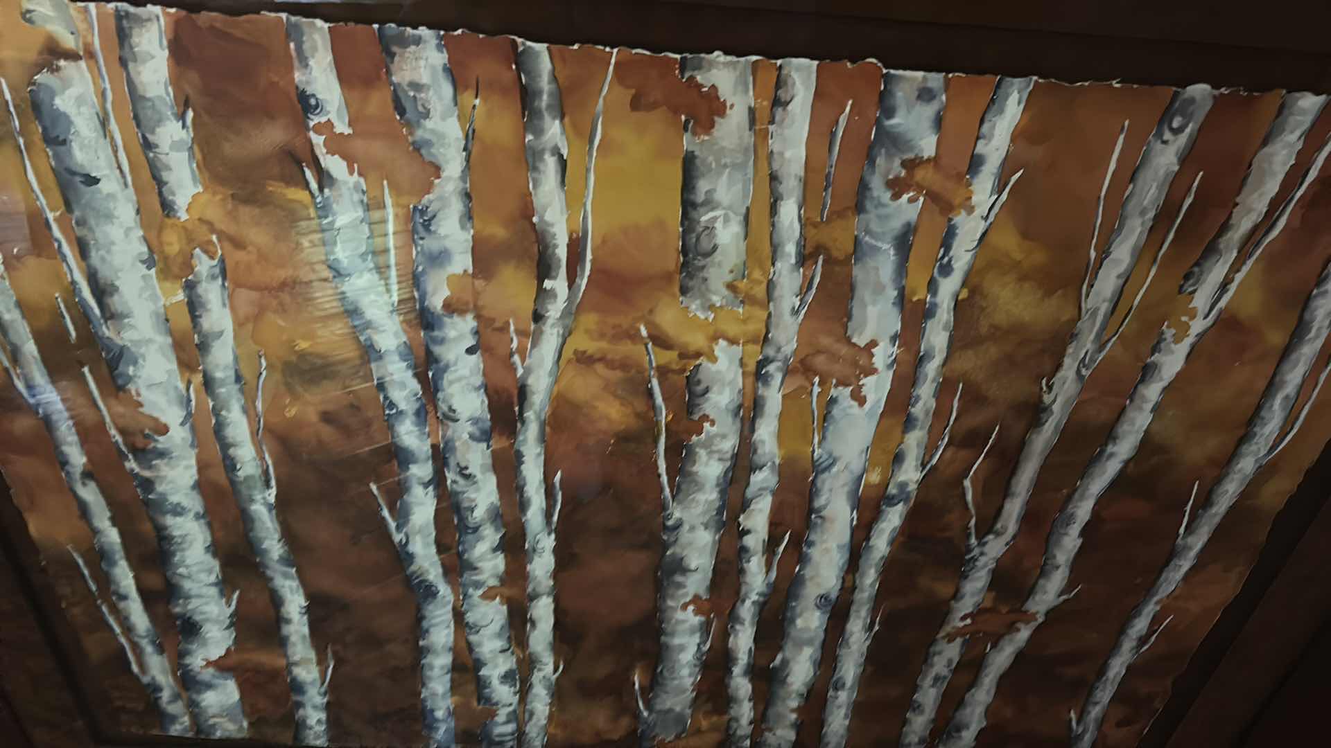 Photo 1 of BIRCH TREE LARGE ARTWORK FRAMED 57” x 45 1/2”