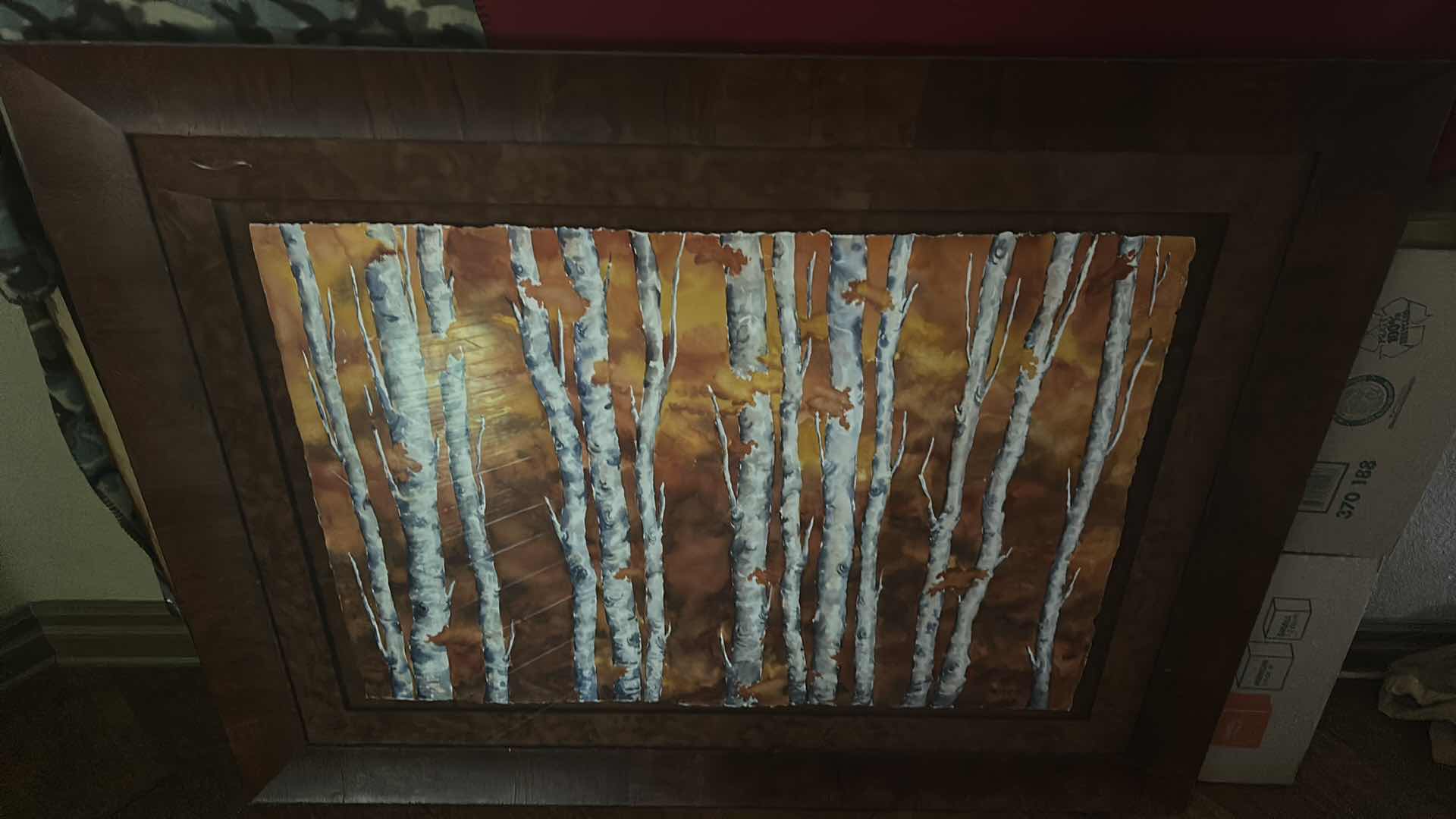 Photo 1 of BIRCH TREE LARGE ARTWORK FRAMED 57” x 45 1/2”