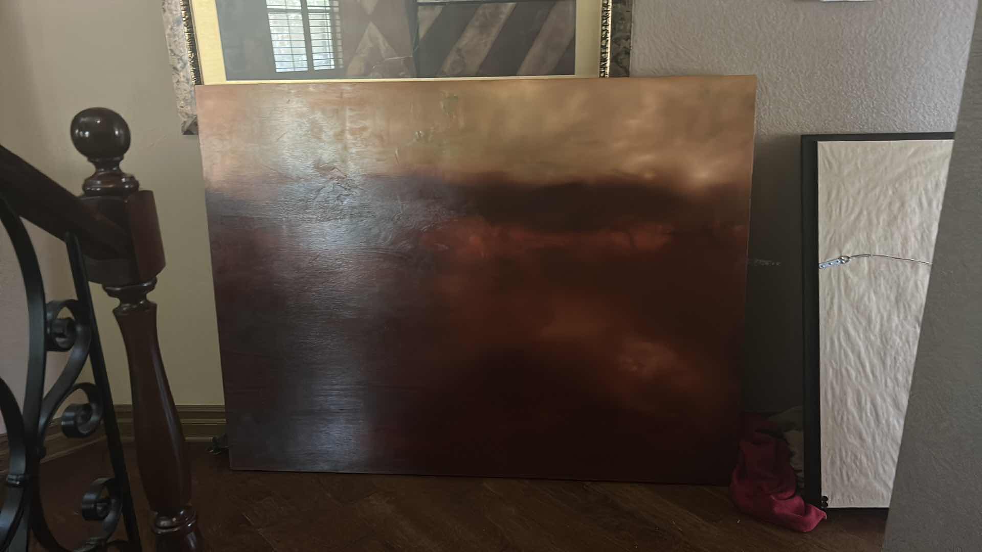 Photo 1 of OIL WAX AND GLAZEPETER "AIR GLOW" NUMBER 20 BY PETER BUREGA, October 2002 Santa Fe, New Mexico 50“ x H66“