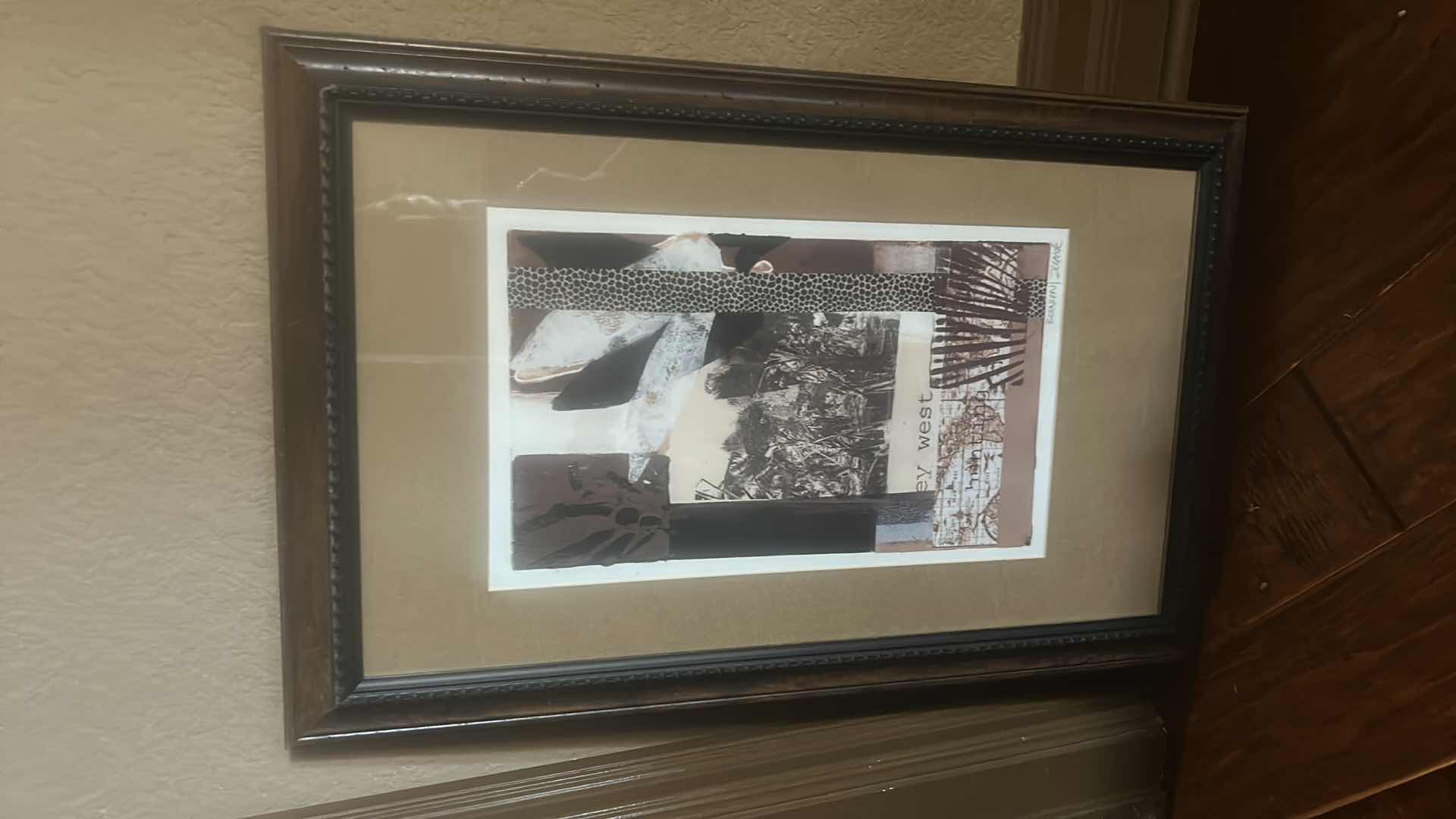 Photo 1 of 2 - SIGNED “FISHERMAN” “KEY WEST” ARTWORK FRAMED 16” x 25”