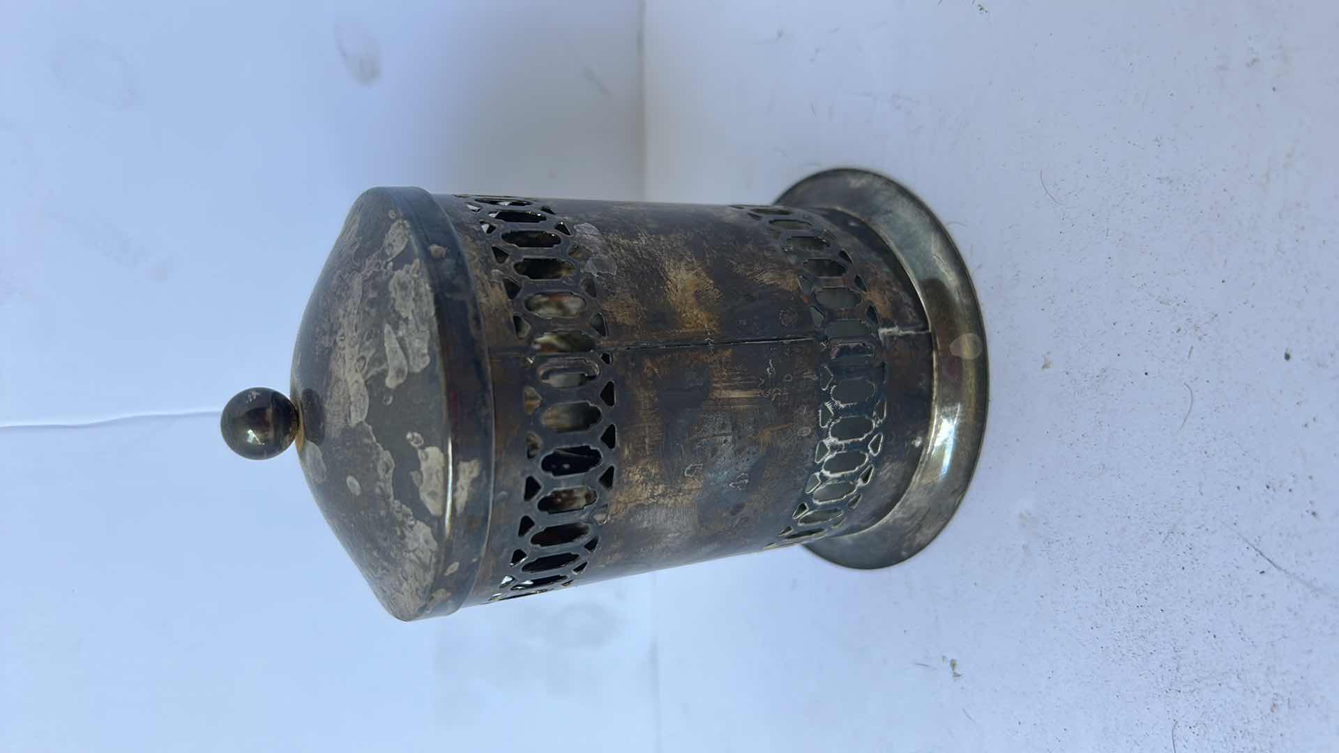 Photo 1 of VINTAGE ASSORTMENT LEATHER AND PLACEMATS, COPPER TEAPOT, CLAY TEAPOT AND SILVER PLATE