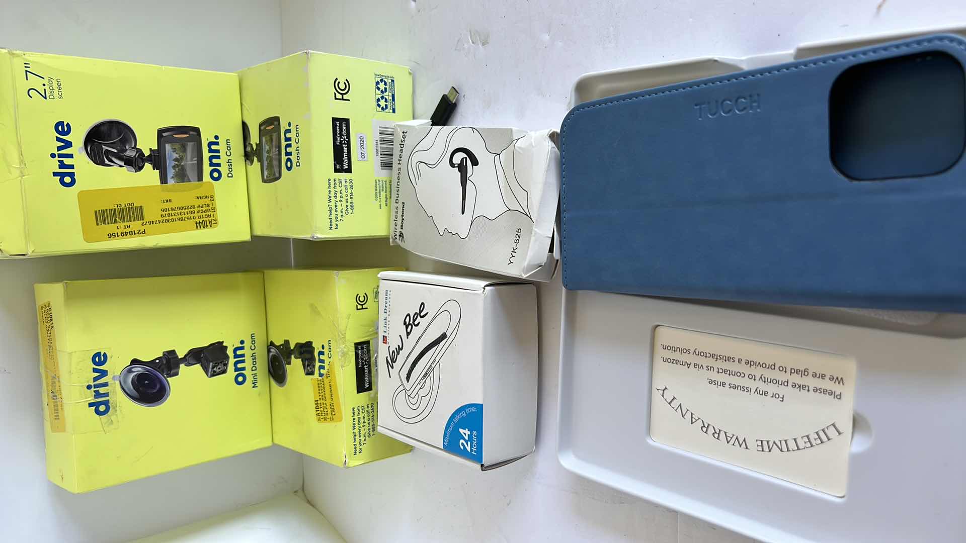 Photo 1 of TECH GEAR - DASH CAMS, WIRELESS HEADSETS, PHONE CASE