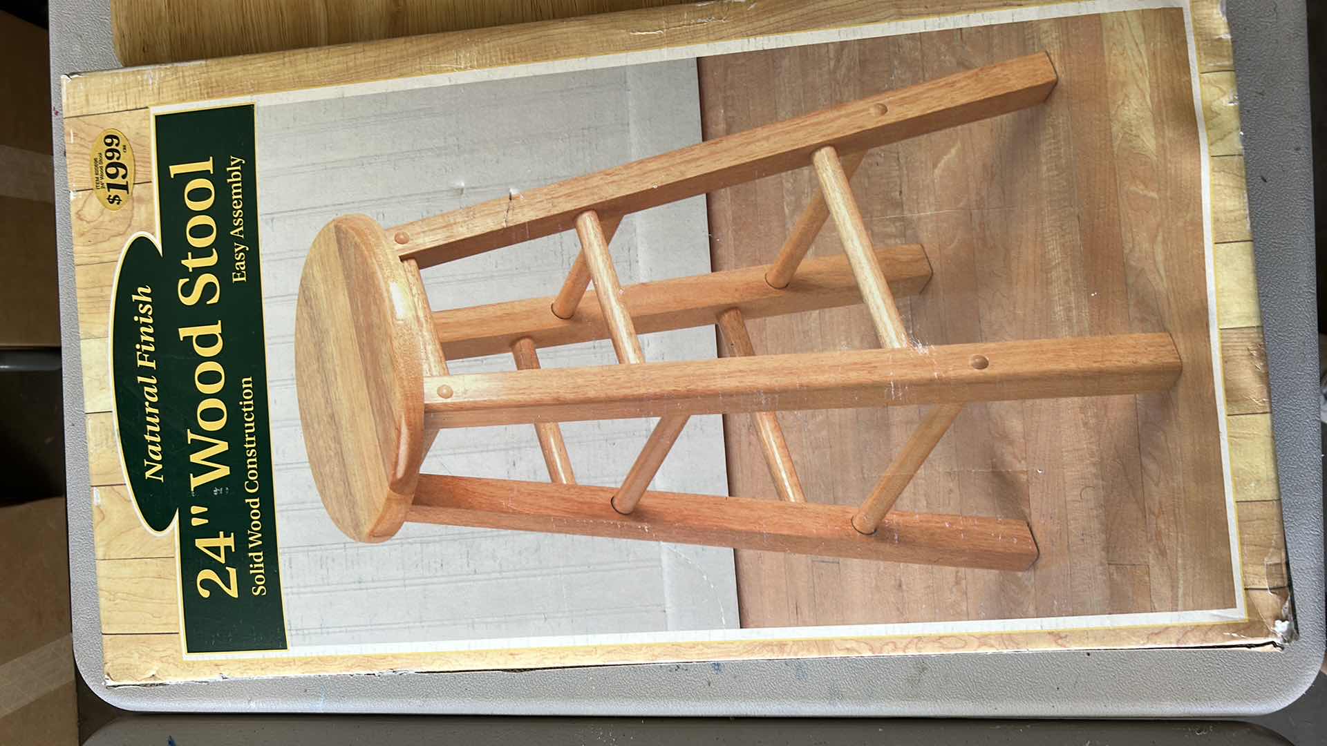 Photo 1 of WOOD STOOL AND TV TRAY