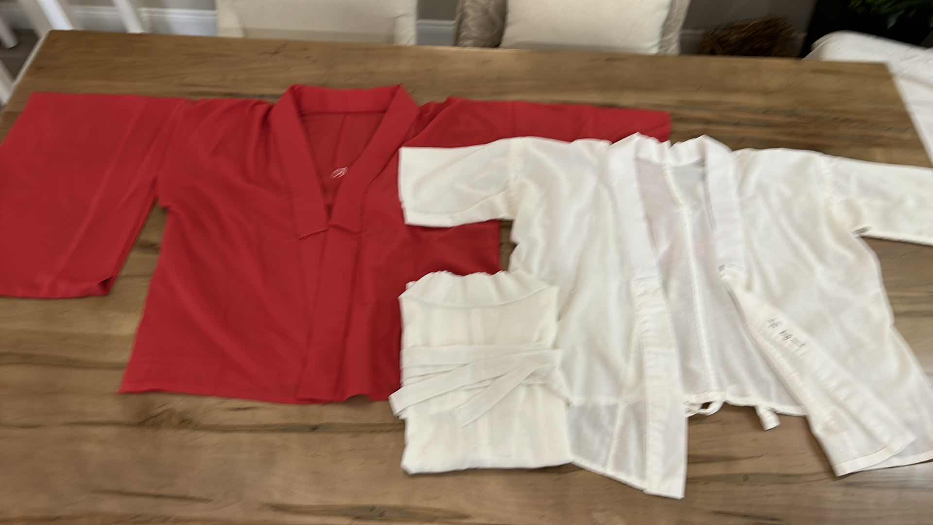 Photo 1 of THREE JAPANESE KIMONO TOPS