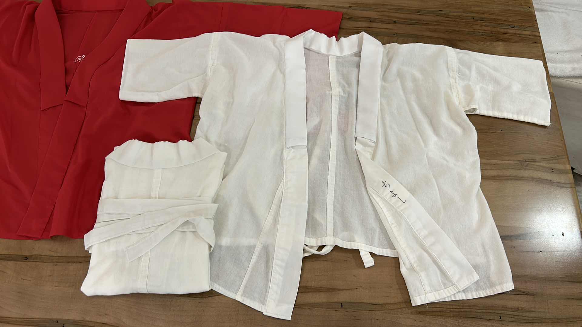 Photo 1 of THREE JAPANESE KIMONO TOPS